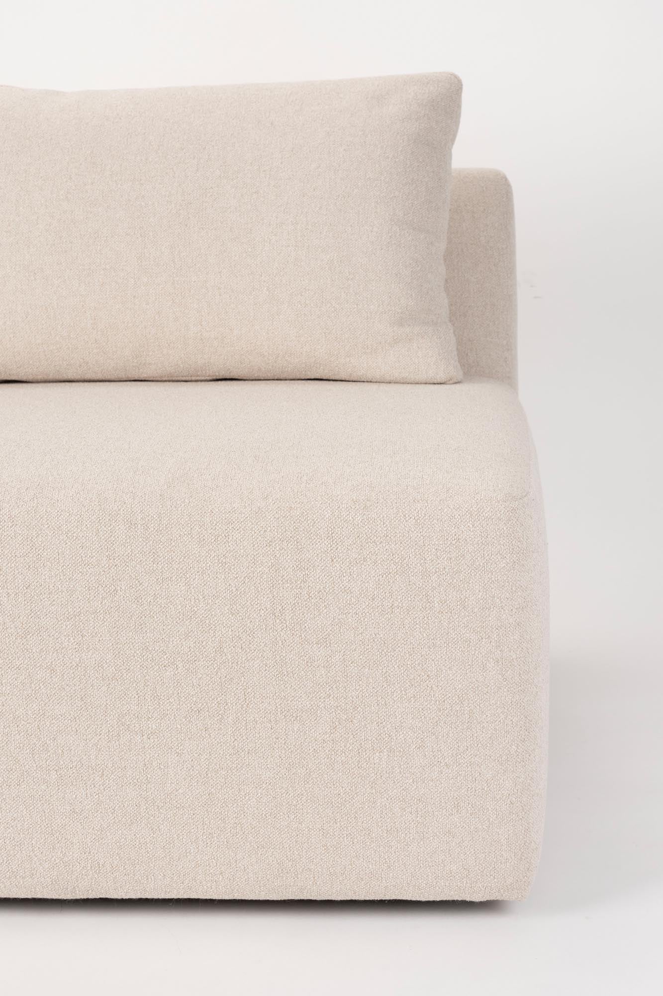 Das Sofa Prosper Seat Left von Zuiver kombiniert zeitgemäßes Design mit Komfort und ist ideal für moderne und elegante Wohnräume.