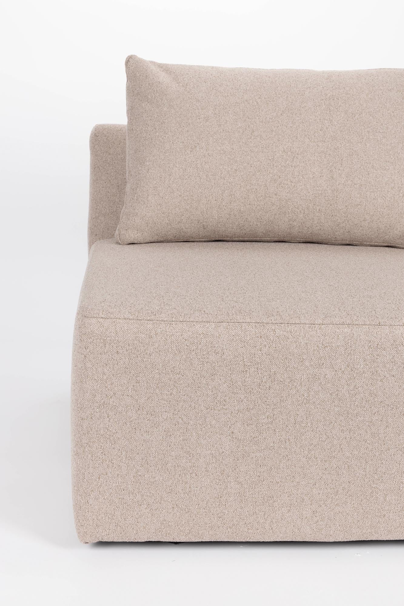 Das Prosper Seat Right von Zuiver: Ein modulares Sofa-Element, das modernes Design mit Komfort und Flexibilität vereint.