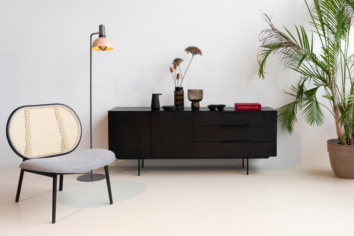Lounge Sessel Spike in Grau präsentiert im Onlineshop von KAQTU Design AG. Sessel ist von Zuiver