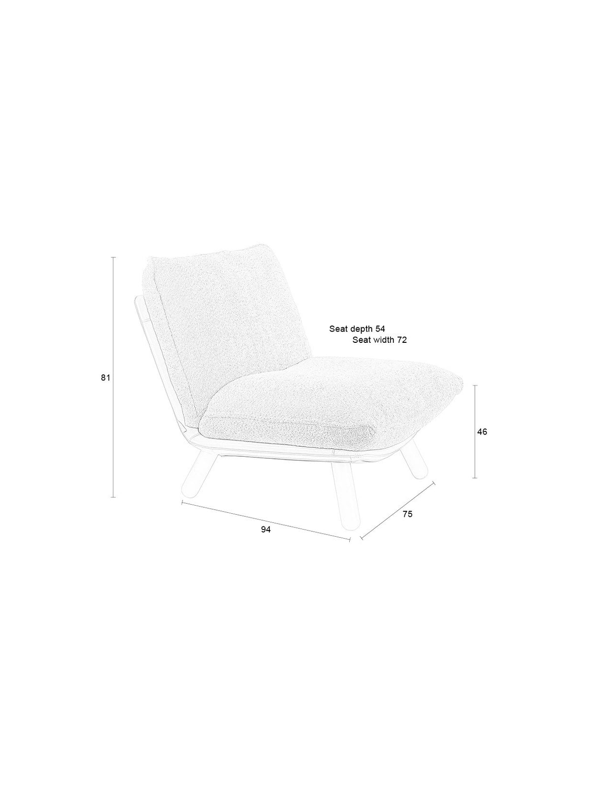 Lazy Sack Loungesessel Soft in Grau präsentiert im Onlineshop von KAQTU Design AG. Sessel ist von Zuiver