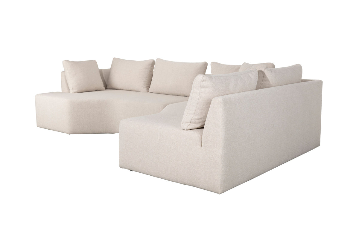 Prosper Sofa Right in Creme präsentiert im Onlineshop von KAQTU Design AG. L-Sofa rechts ist von Zuiver