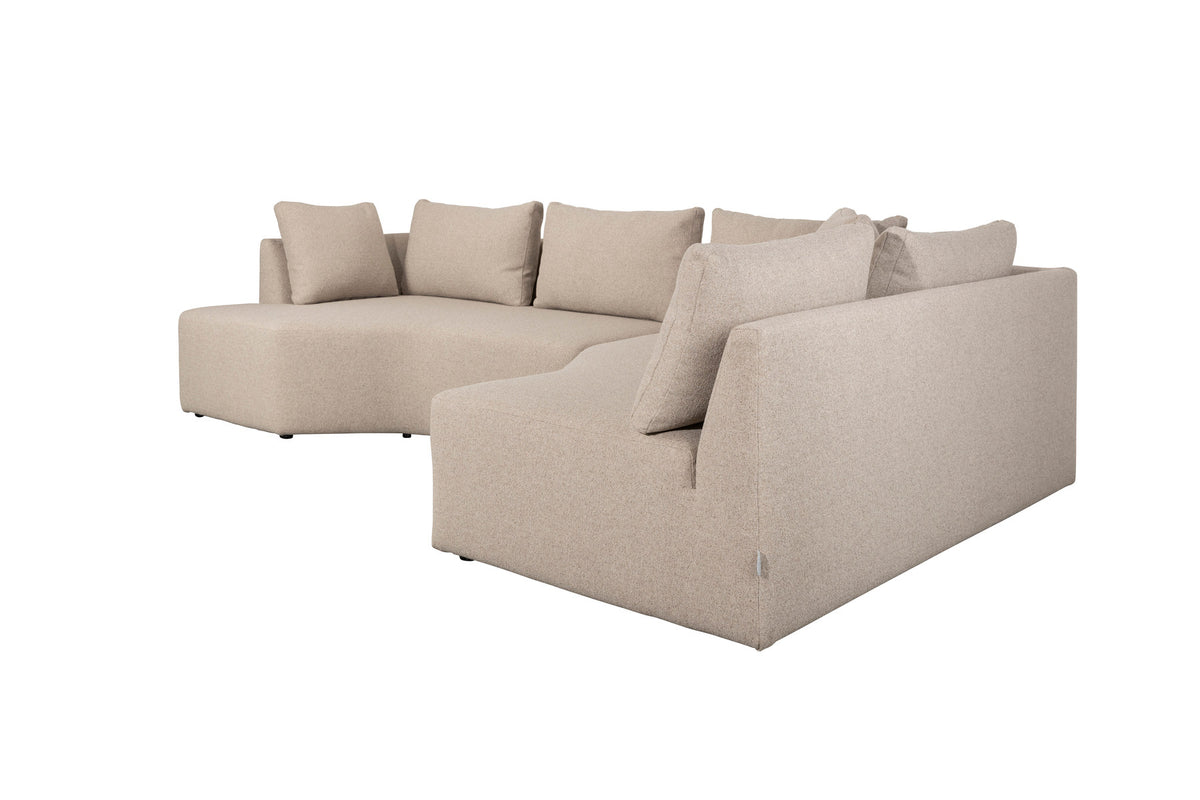 Prosper Sofa Right in Cappucino präsentiert im Onlineshop von KAQTU Design AG. L-Sofa rechts ist von Zuiver