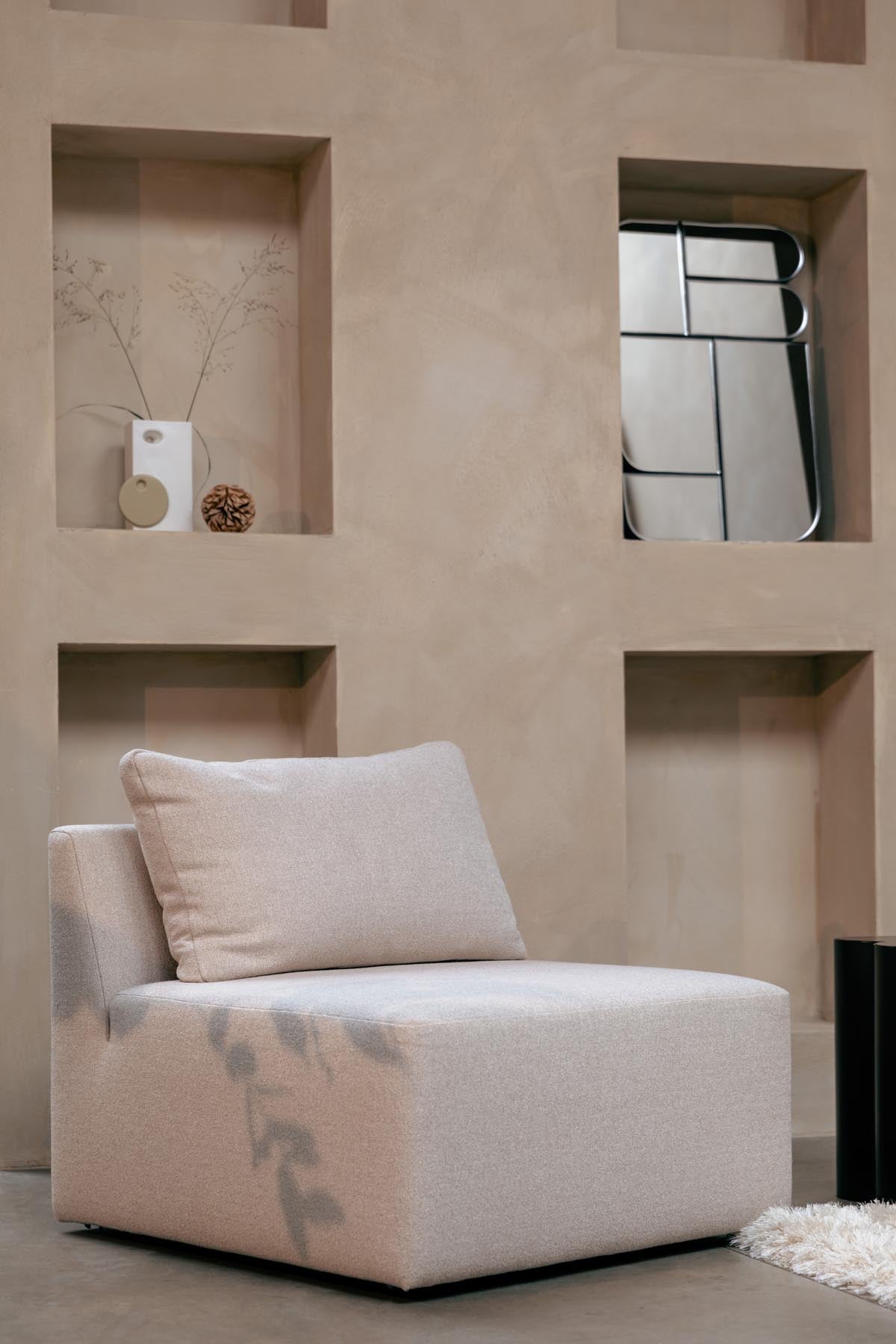 Prosper Sofaelement 1-Sitzer in Creme präsentiert im Onlineshop von KAQTU Design AG. 3er Sofa ist von Zuiver