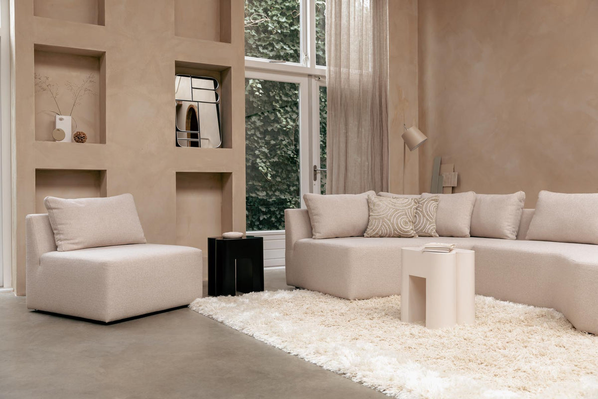 Prosper Sofaelement 1-Sitzer in Creme präsentiert im Onlineshop von KAQTU Design AG. 3er Sofa ist von Zuiver