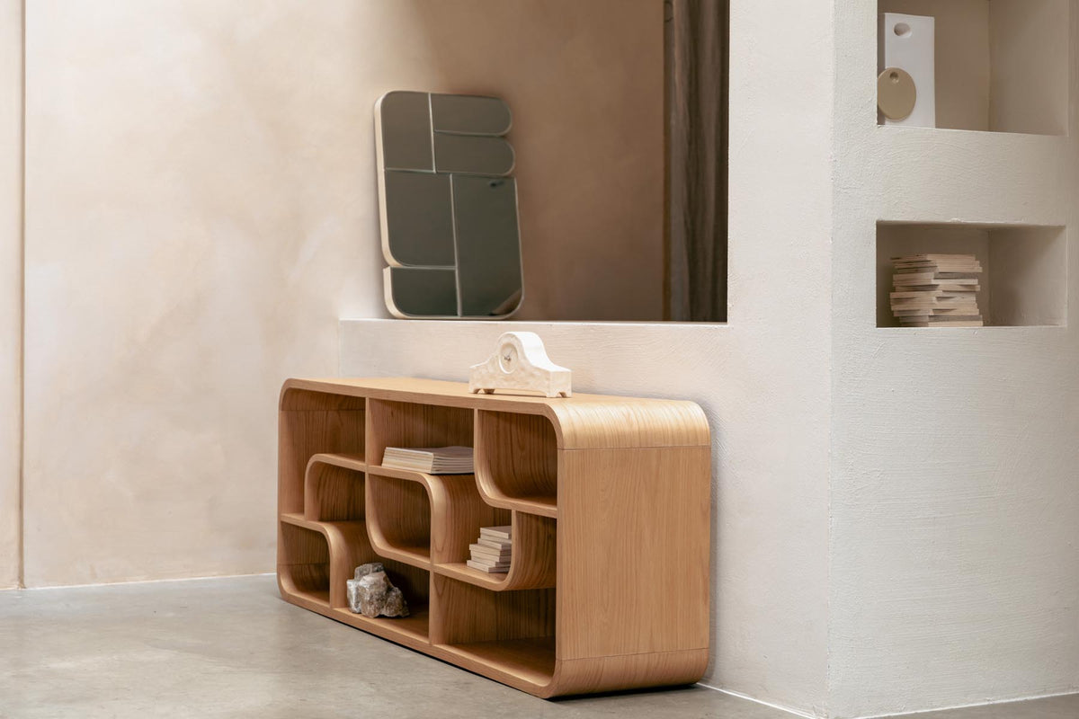 Seven Regal Natur in Natur präsentiert im Onlineshop von KAQTU Design AG. Standregal ist von Zuiver