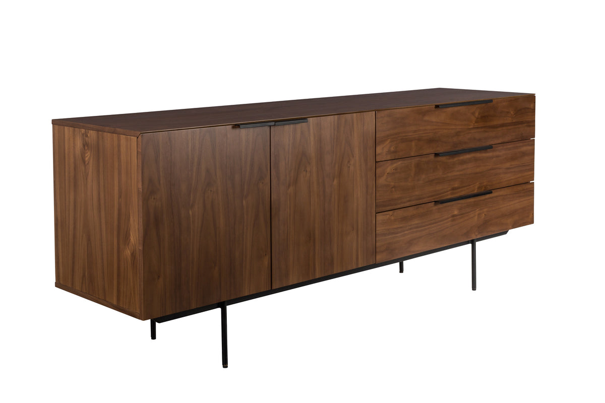 Sideboard Travis in Walnuss präsentiert im Onlineshop von KAQTU Design AG. Sideboard ist von Zuiver