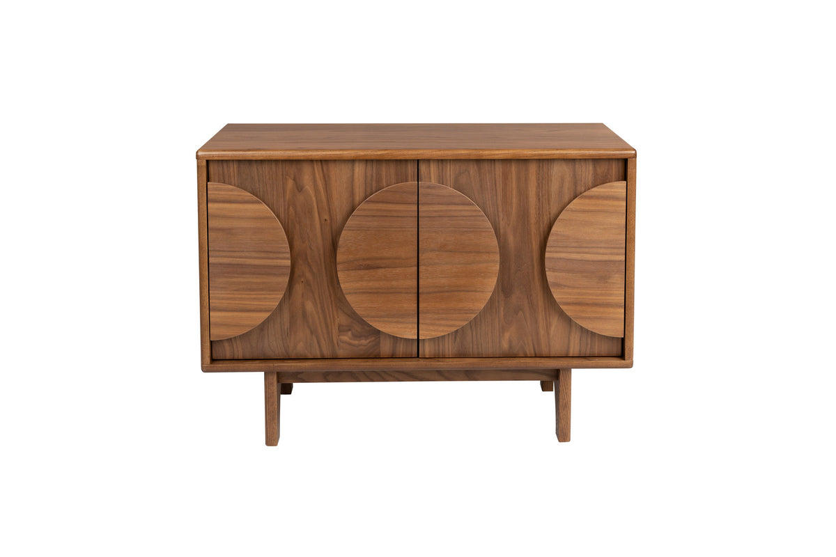 Sideboard Groove 2 Doors in Walnut präsentiert im Onlineshop von KAQTU Design AG. Sideboard ist von Zuiver