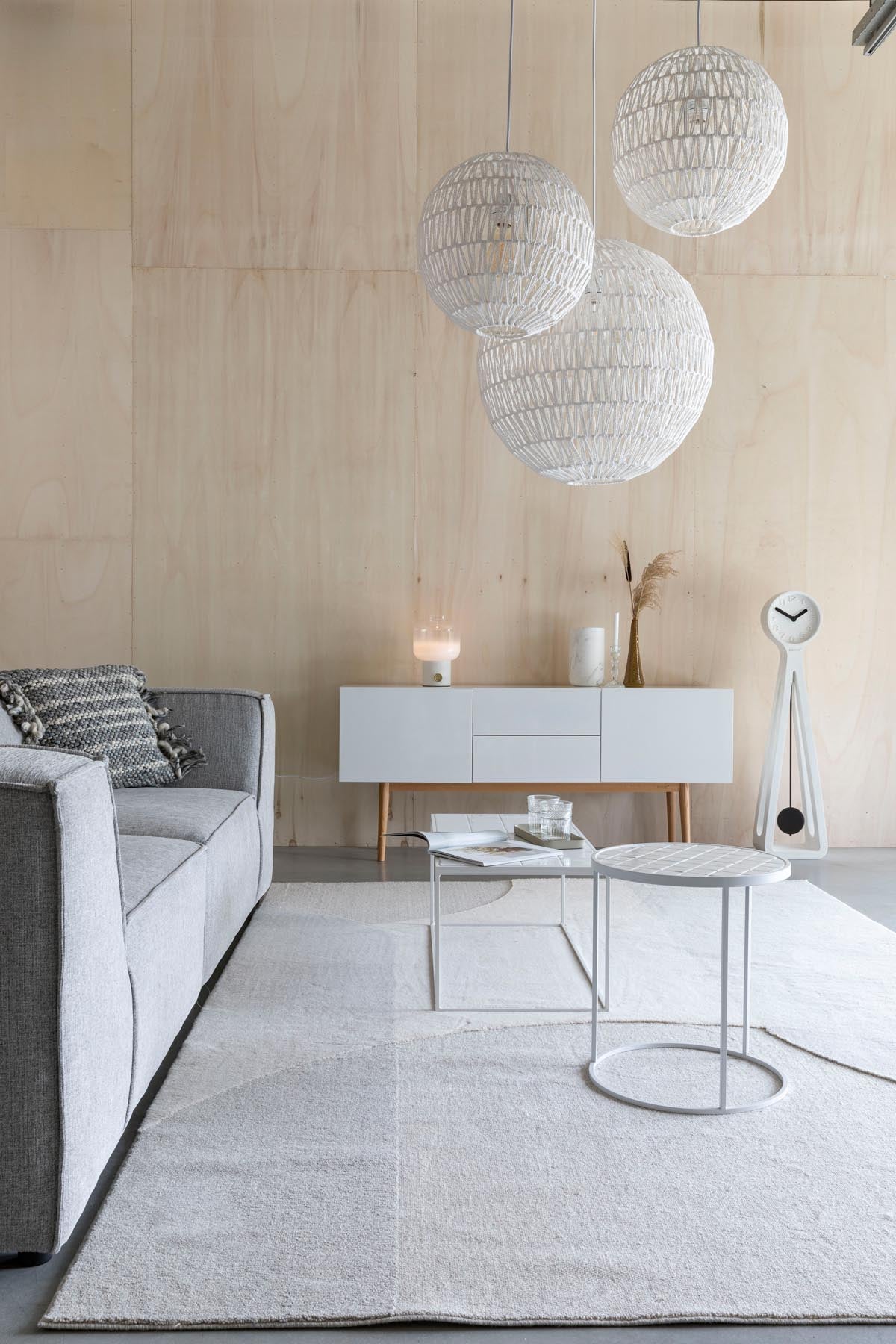 Teppich Dream in Natur/Grau präsentiert im Onlineshop von KAQTU Design AG. Teppich ist von Zuiver