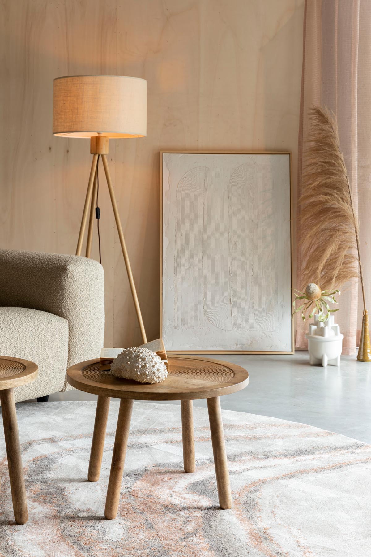 Teppich Solar in Grau/Terra präsentiert im Onlineshop von KAQTU Design AG. Teppich ist von Zuiver