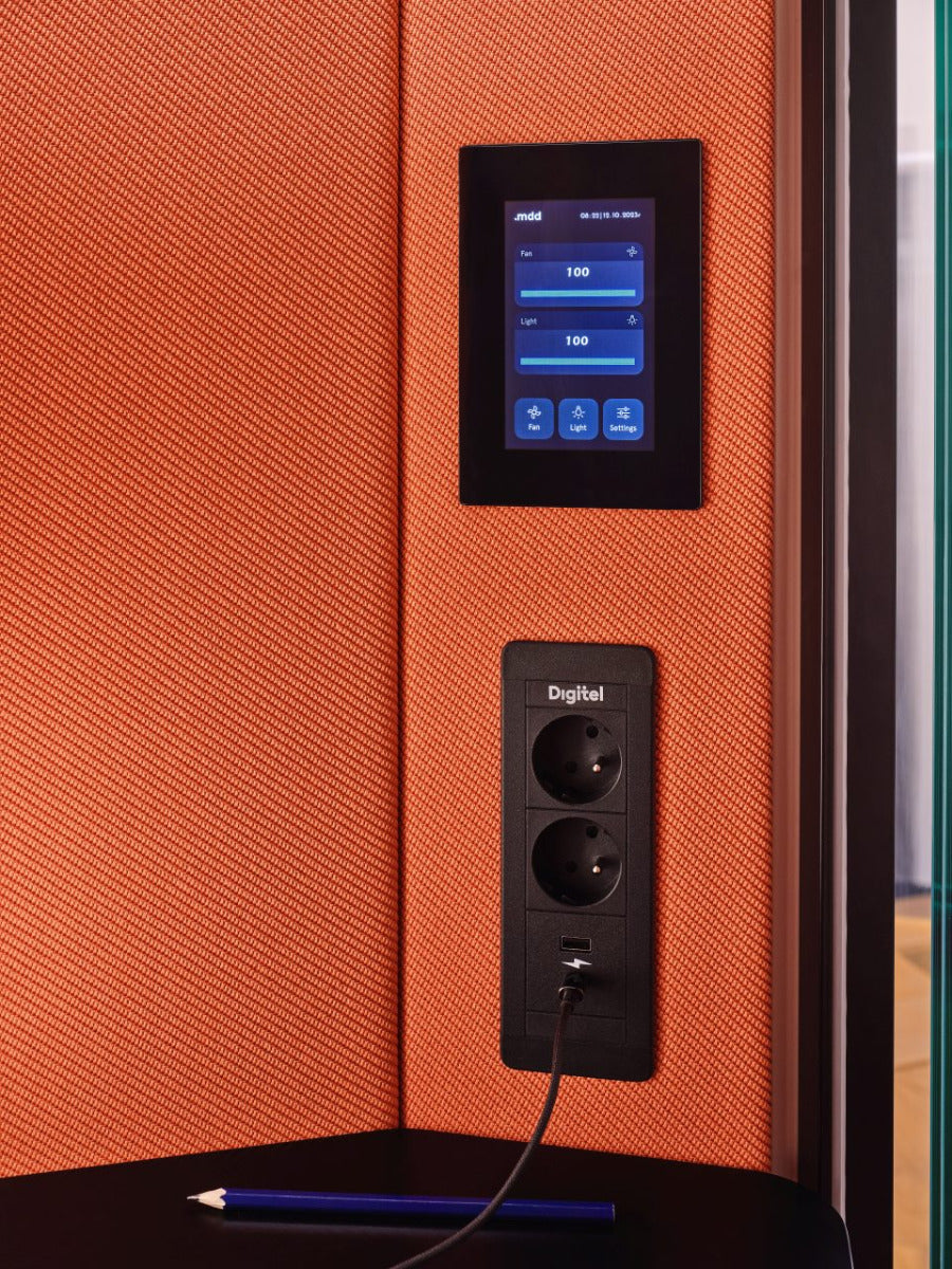 Coda CD01Q - Ein-Personen-Akustikkabine in Anthrazit präsentiert im Onlineshop von KAQTU Design AG. Telefonkabine ist von Mdd
