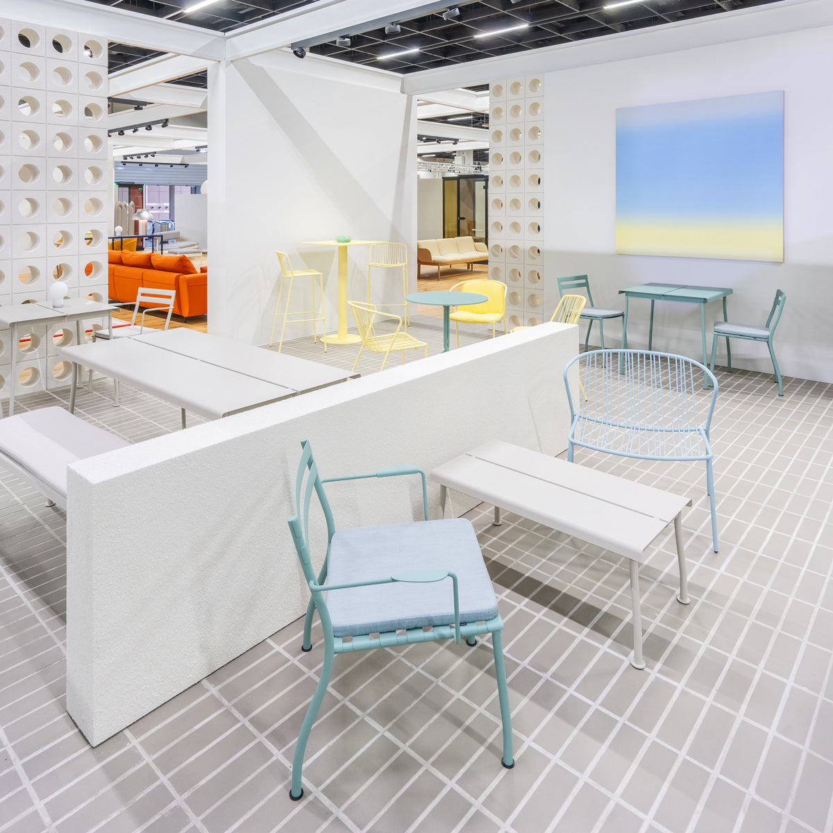 Flaner FLR06 - Beistelltisch in Türkis präsentiert im Onlineshop von KAQTU Design AG. Beistelltisch Outdoor ist von Mdd