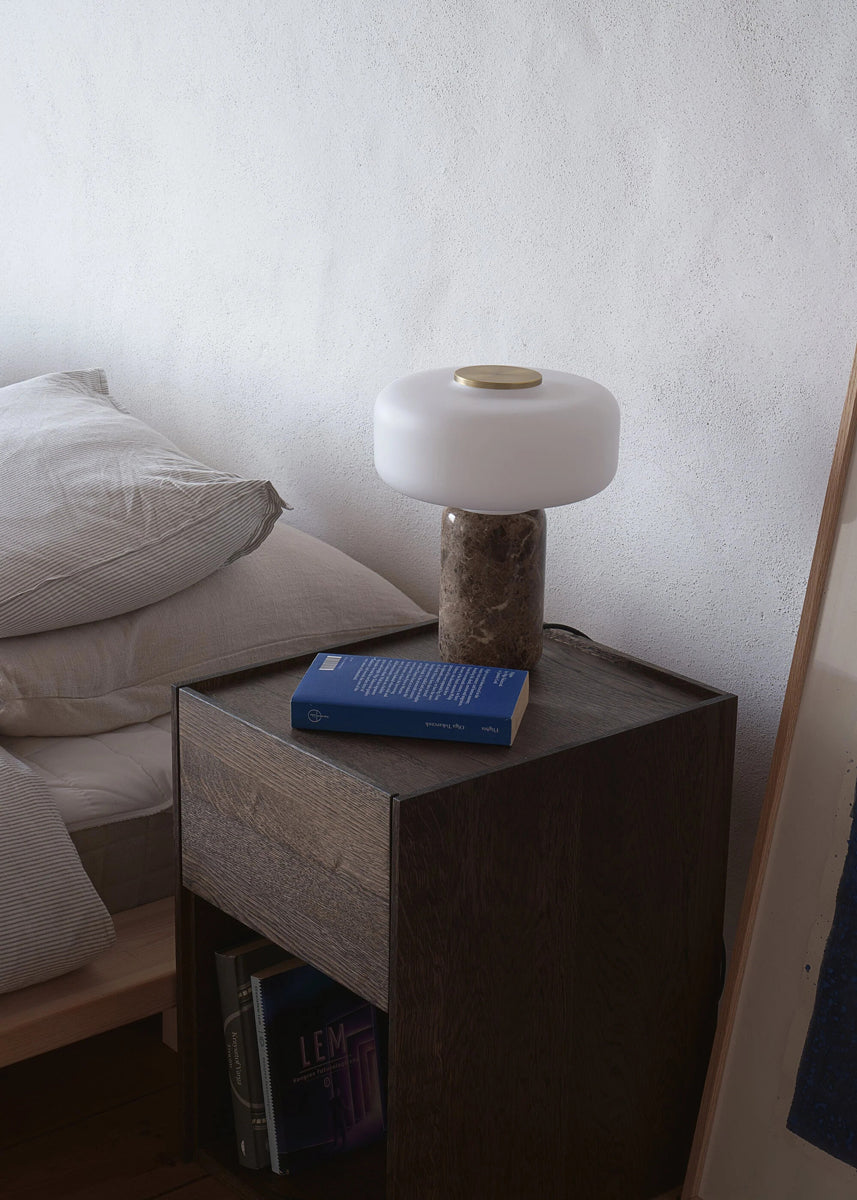 Fonte FNT01 - Lampe in Braun präsentiert im Onlineshop von KAQTU Design AG. Tischleuchte ist von Tamo