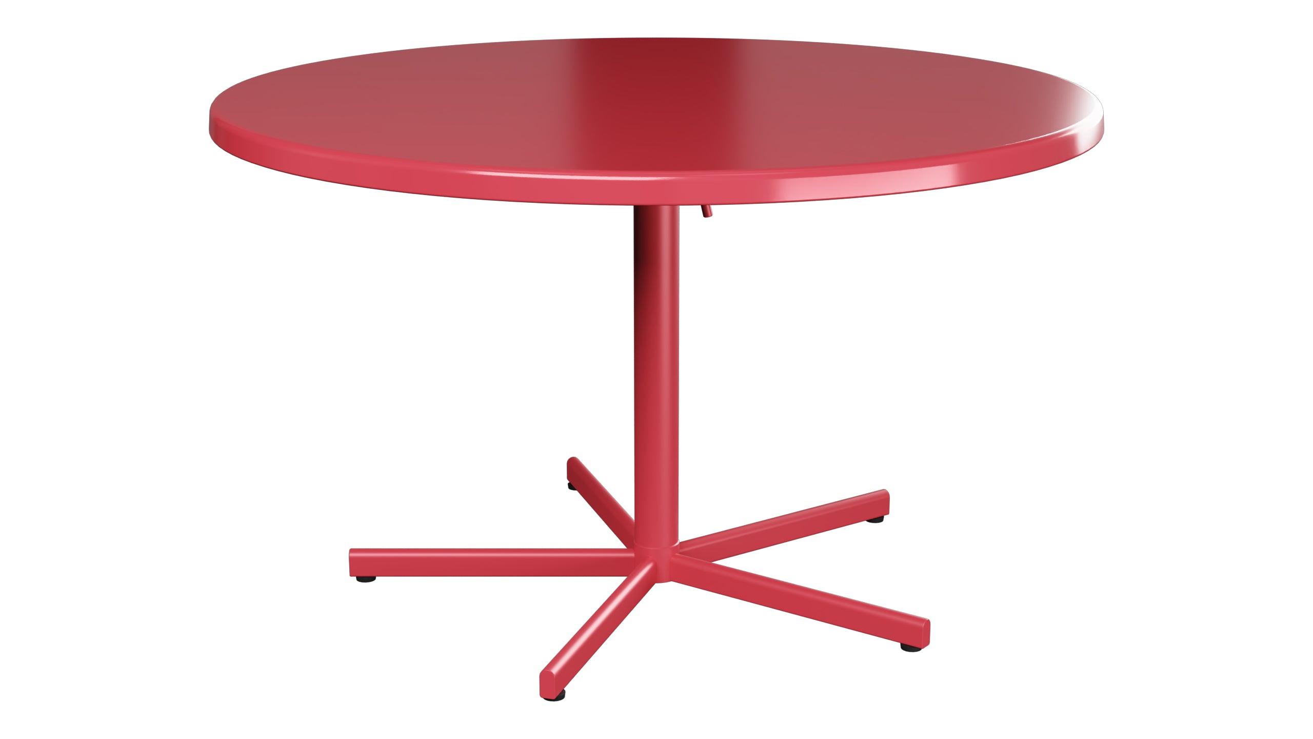 Bodensee Glasfaser-Gartentisch ø120 klappbar in Ahornrot präsentiert im Onlineshop von KAQTU Design AG. Gartentisch ist von Schaffner
