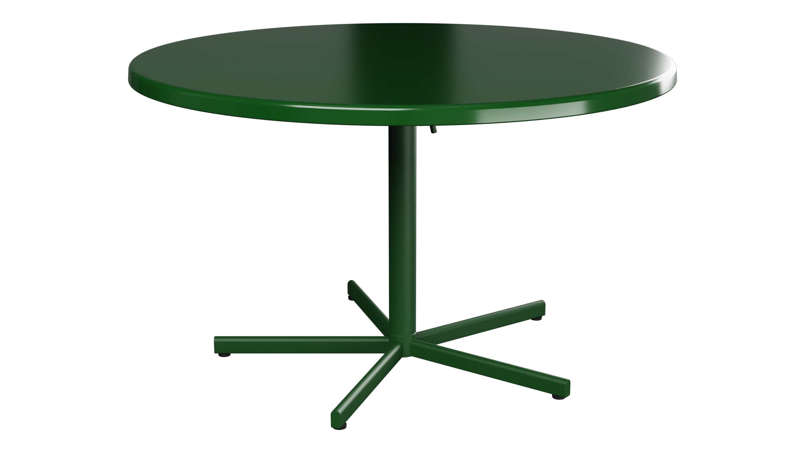 Bodensee Glasfaser-Gartentisch ø120 klappbar in Tannengrün präsentiert im Onlineshop von KAQTU Design AG. Gartentisch ist von Schaffner