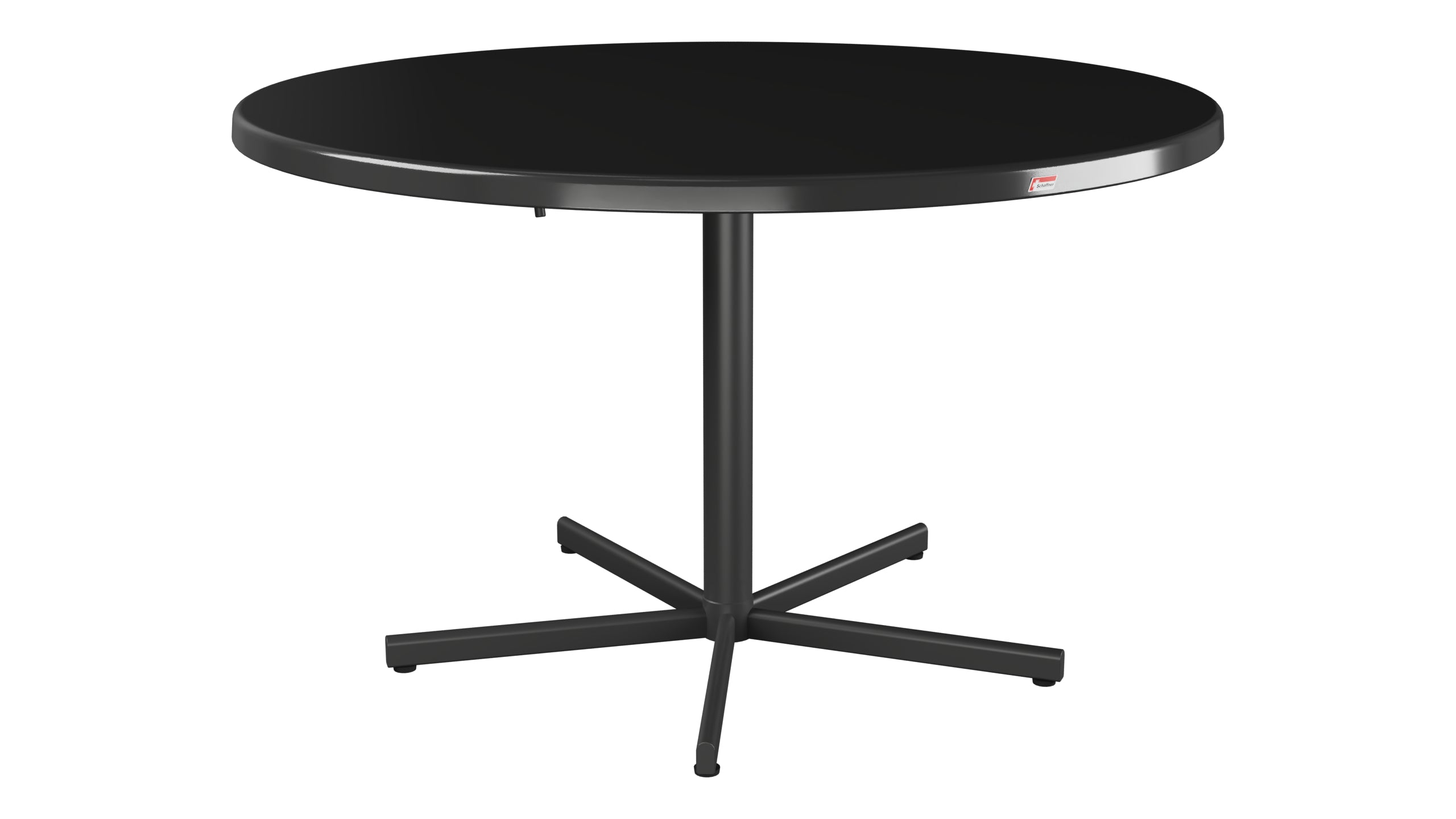 Bodensee Glasfaser-Gartentisch ø120 klappbar in Anthrazit präsentiert im Onlineshop von KAQTU Design AG. Gartentisch ist von Schaffner