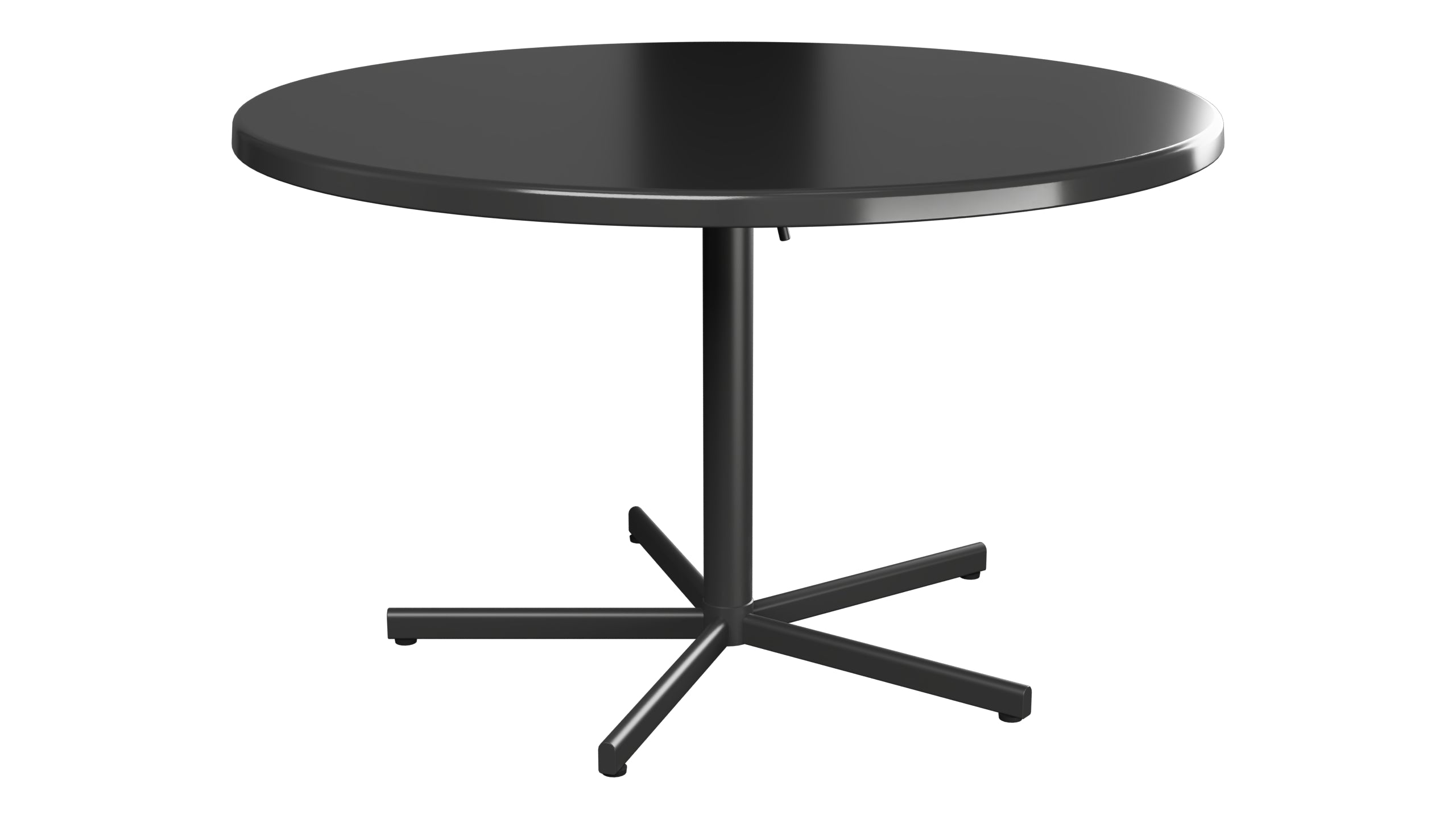 Bodensee Glasfaser-Gartentisch ø120 klappbar in Anthrazit präsentiert im Onlineshop von KAQTU Design AG. Gartentisch ist von Schaffner