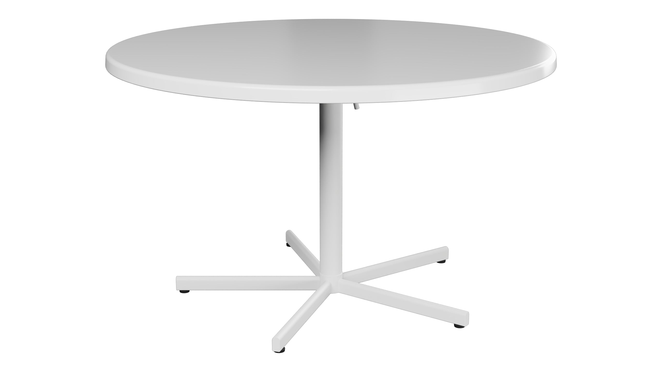 Bodensee Glasfaser-Gartentisch ø120 klappbar in Weiss präsentiert im Onlineshop von KAQTU Design AG. Gartentisch ist von Schaffner