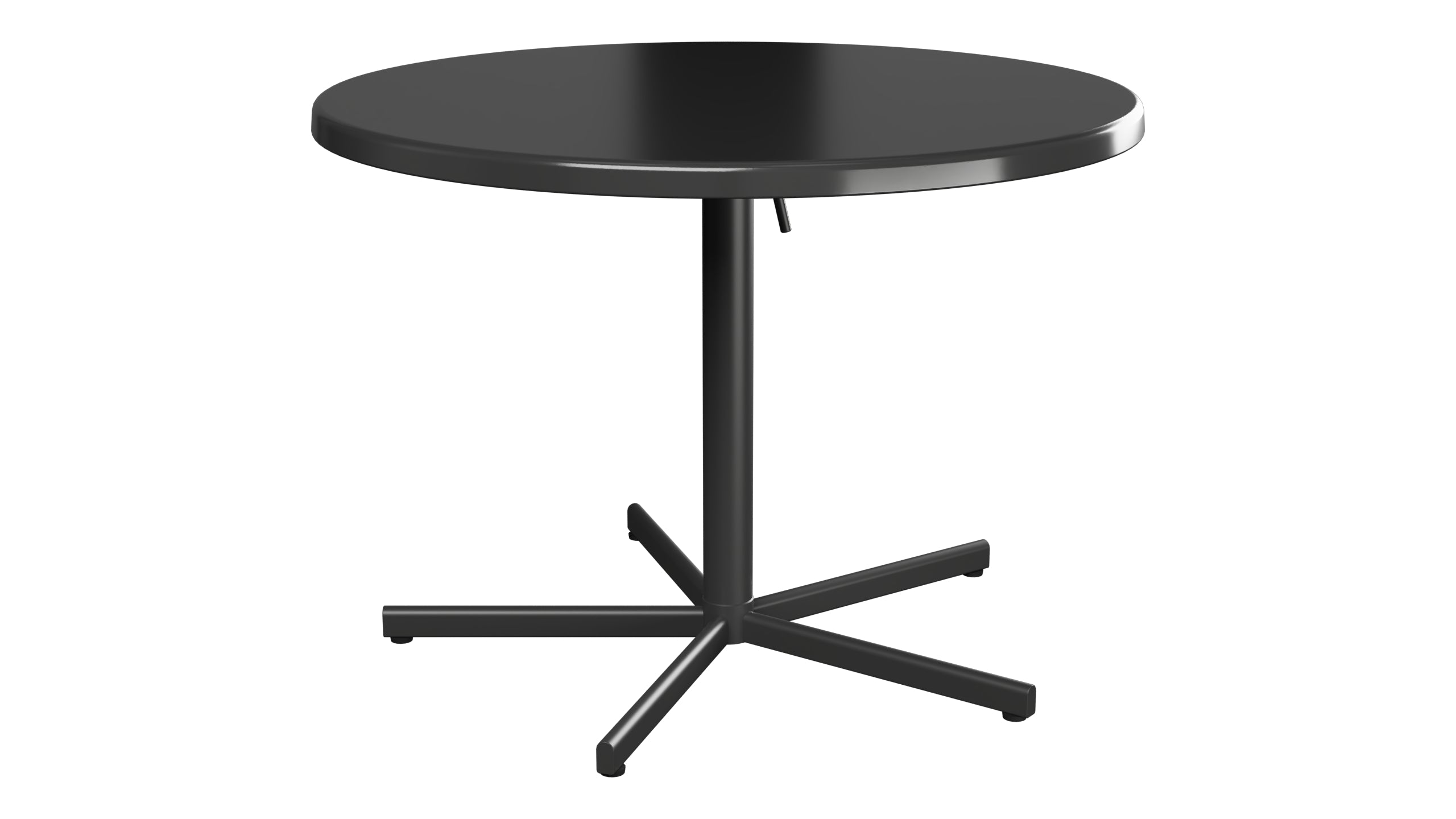 Bodensee Glasfaser-Gartentisch ø100 klappbar in Anthrazit präsentiert im Onlineshop von KAQTU Design AG. Gartentisch ist von Schaffner