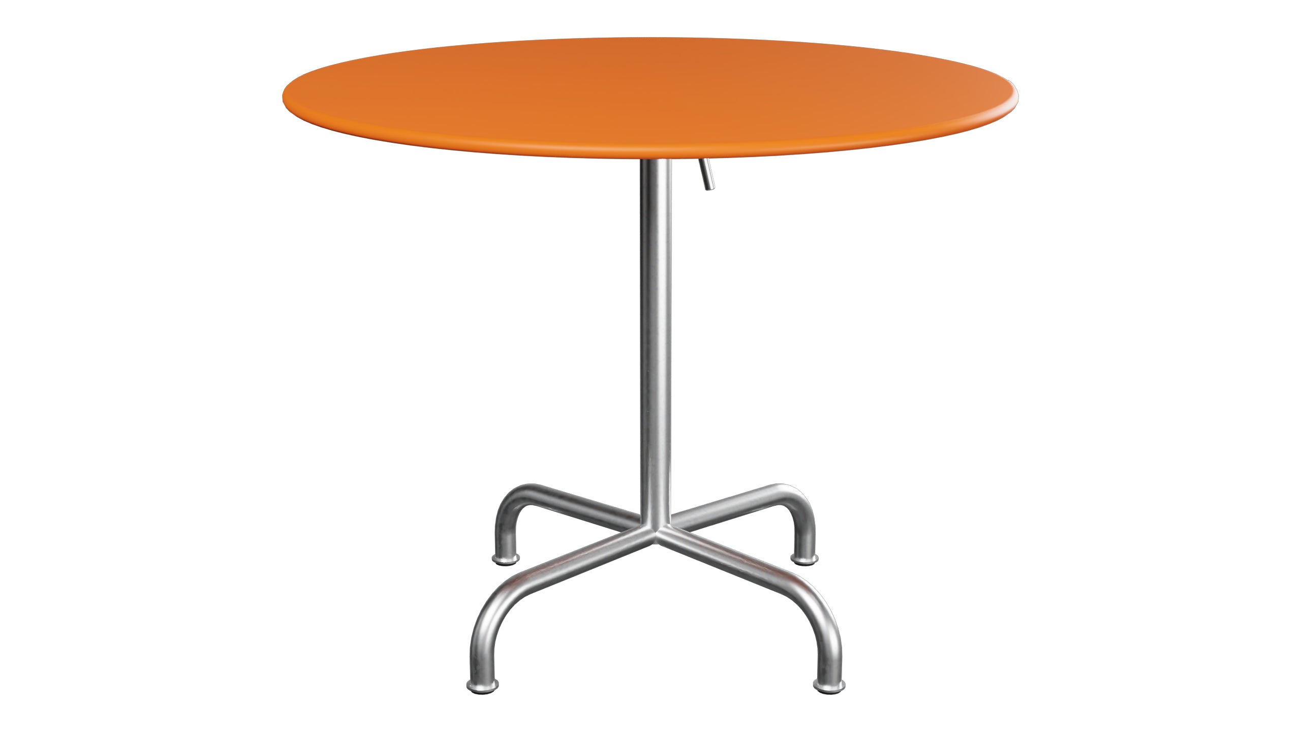 Rigi Metall-Gartentisch ø90 klappbar in Orange präsentiert im Onlineshop von KAQTU Design AG. Gartentisch ist von Schaffner