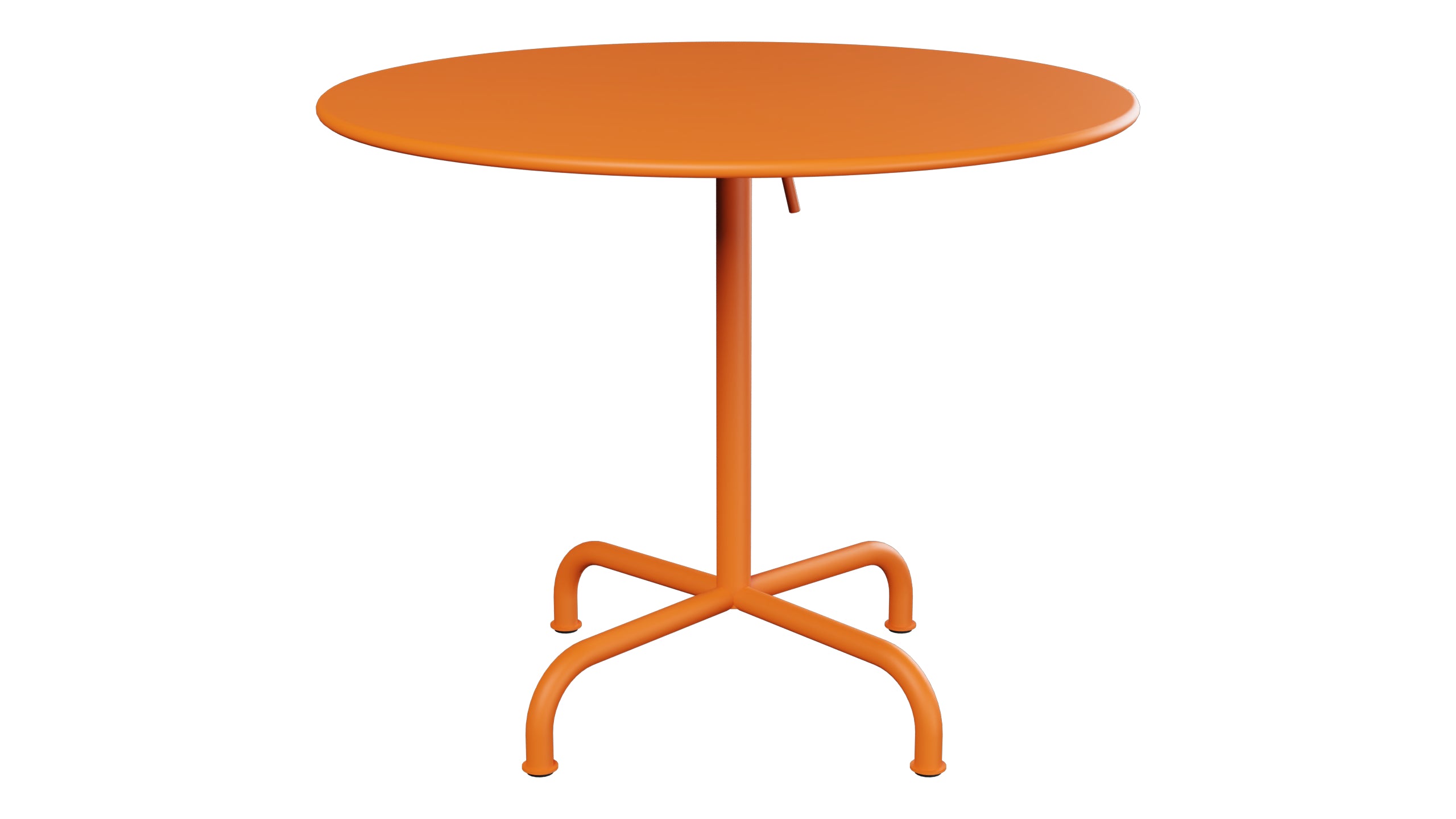 Rigi Metall-Gartentisch ø90 klappbar in Orange präsentiert im Onlineshop von KAQTU Design AG. Gartentisch ist von Schaffner