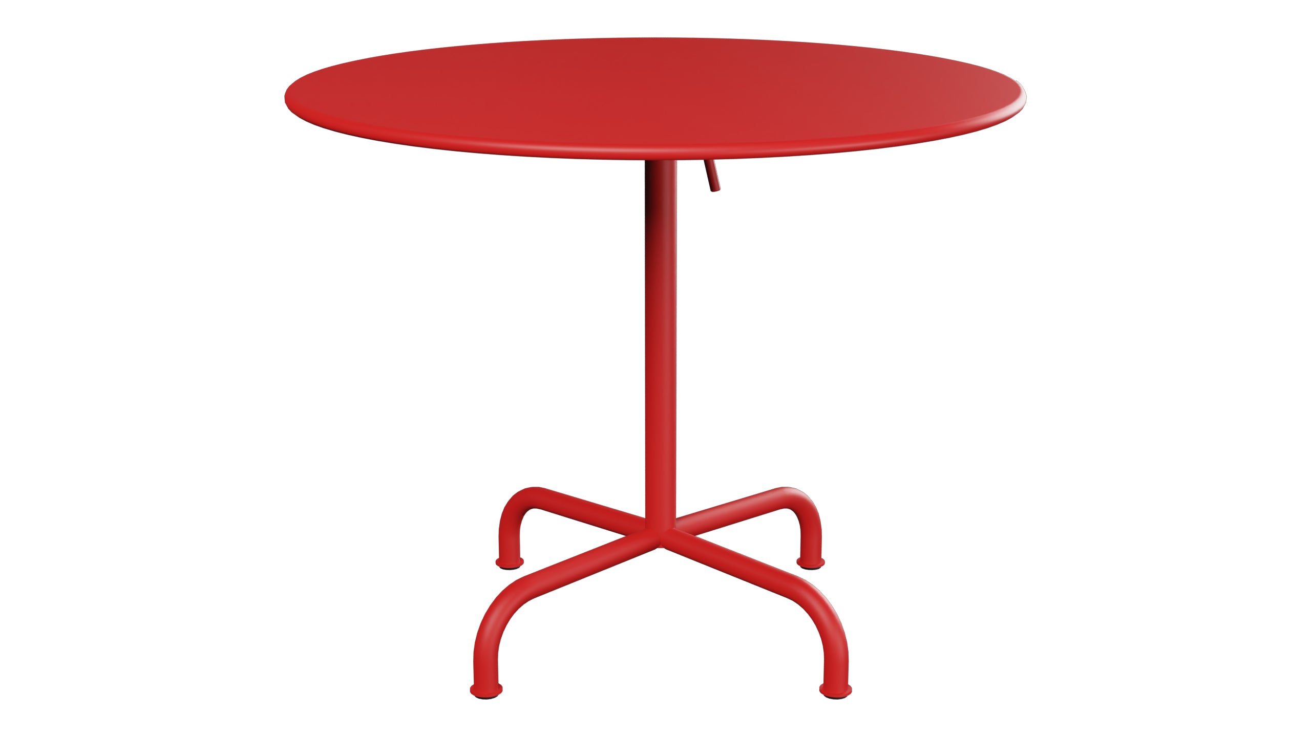Rigi Metall-Gartentisch ø90 klappbar in Rot präsentiert im Onlineshop von KAQTU Design AG. Gartentisch ist von Schaffner