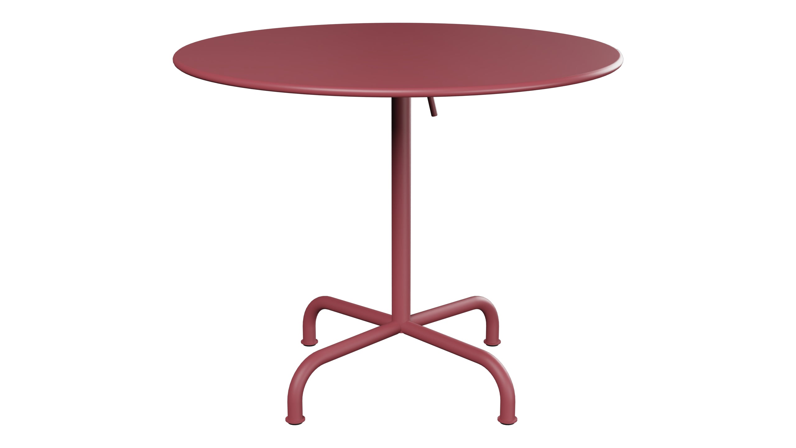 Rigi Metall-Gartentisch ø90 klappbar in Bordeaux präsentiert im Onlineshop von KAQTU Design AG. Gartentisch ist von Schaffner