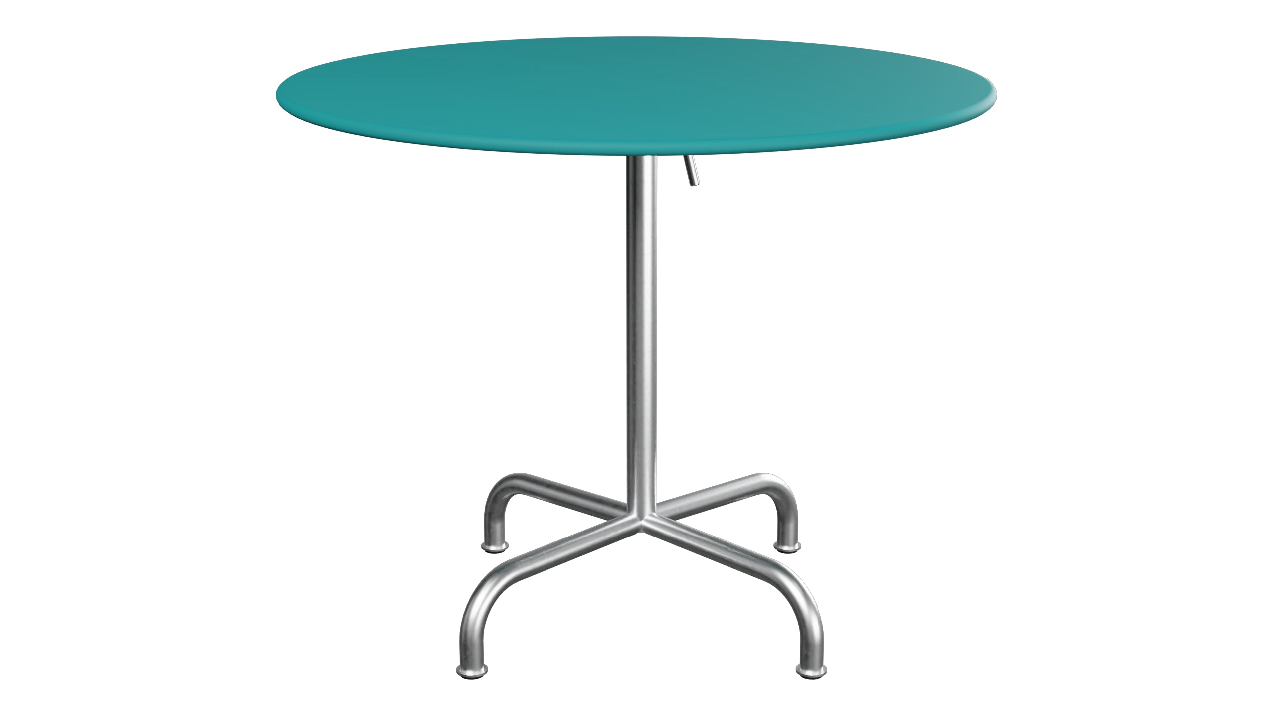 Rigi Metall-Gartentisch ø90 klappbar in Kaliblau präsentiert im Onlineshop von KAQTU Design AG. Gartentisch ist von Schaffner