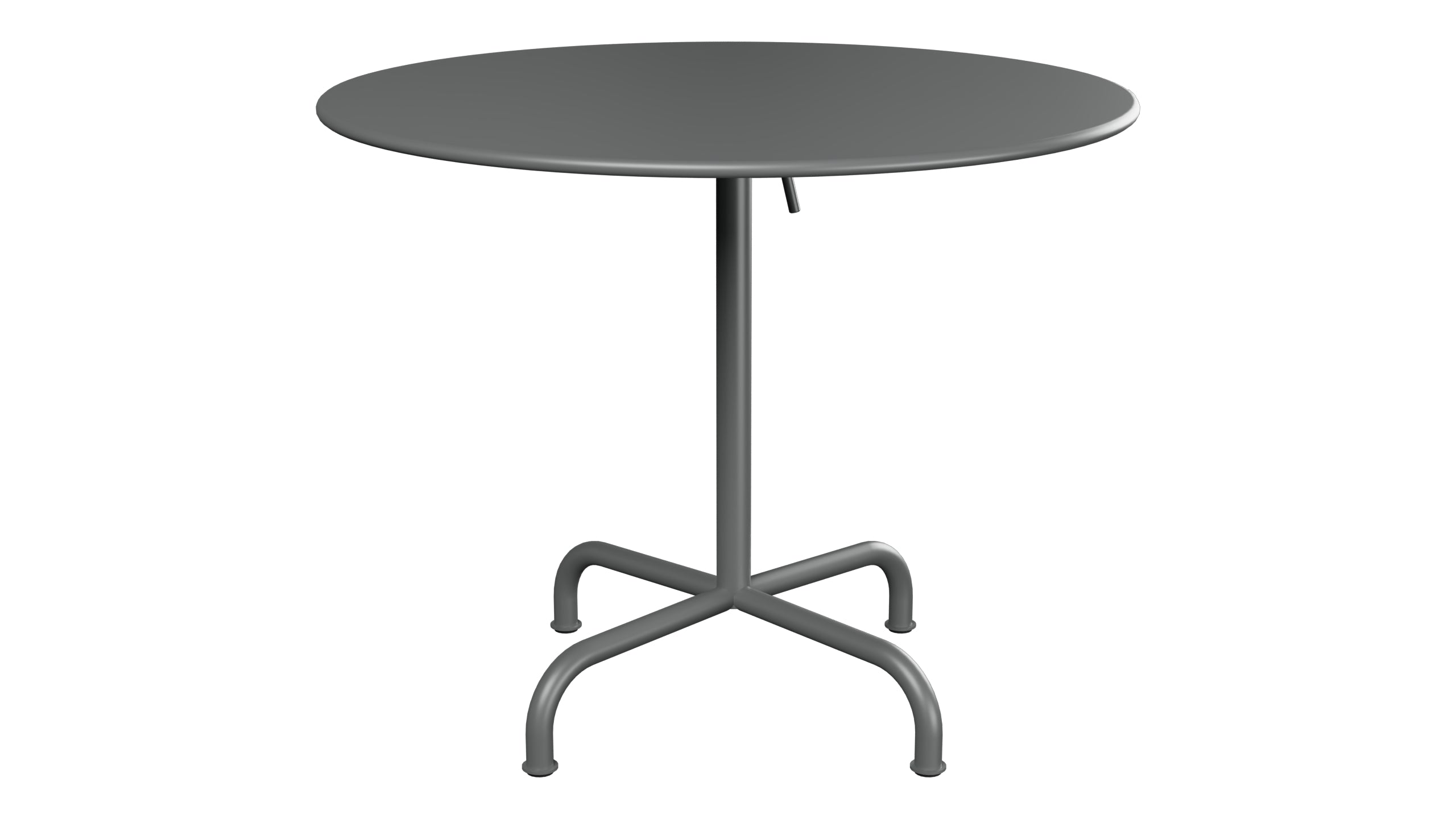Rigi Metall-Gartentisch ø90 klappbar in Graphit präsentiert im Onlineshop von KAQTU Design AG. Gartentisch ist von Schaffner