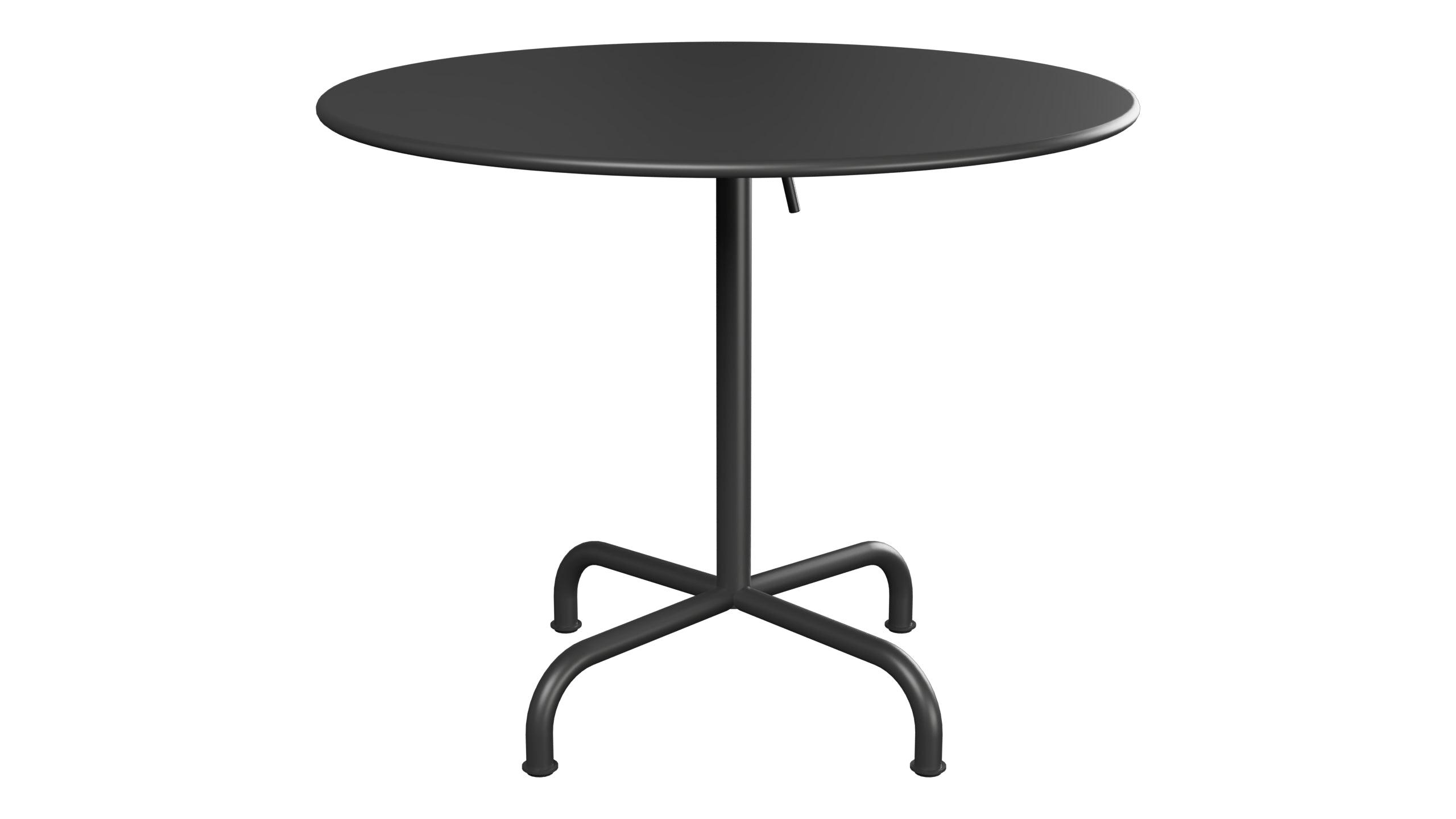 Rigi Metall-Gartentisch ø90 klappbar in Anthrazit präsentiert im Onlineshop von KAQTU Design AG. Gartentisch ist von Schaffner