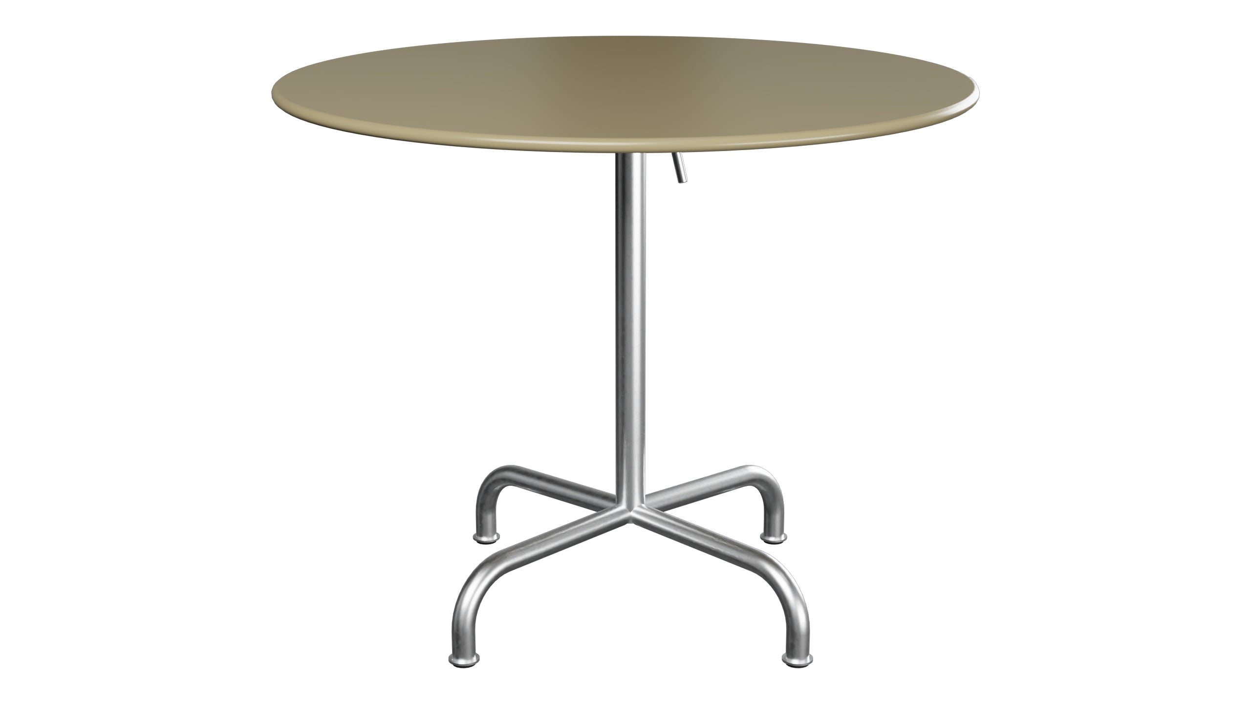 Rigi Metall-Gartentisch ø90 klappbar in Champagner präsentiert im Onlineshop von KAQTU Design AG. Gartentisch ist von Schaffner