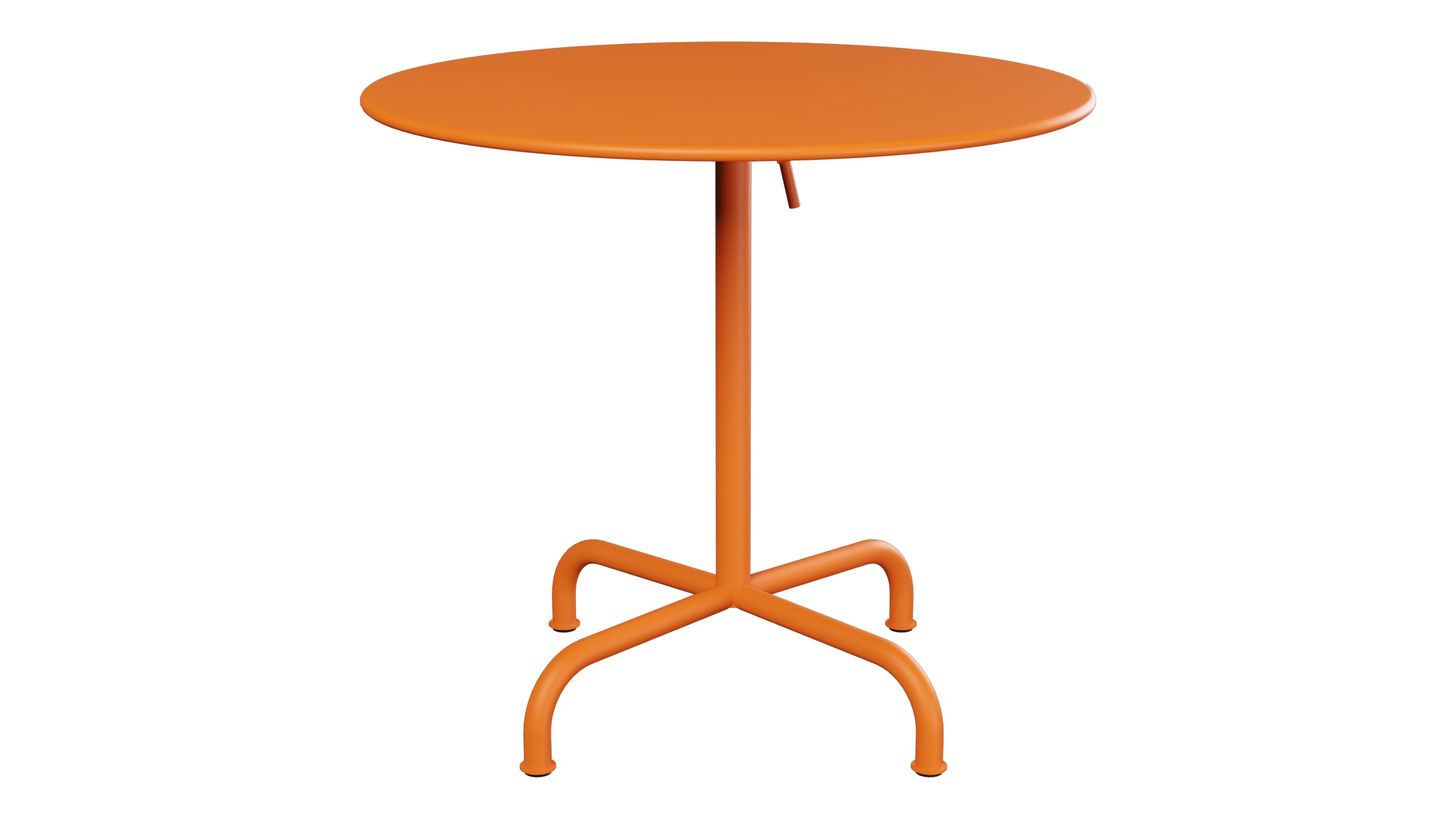 Rigi Metall-Gartentisch ø80 klappbar in Orange präsentiert im Onlineshop von KAQTU Design AG. Gartentisch ist von Schaffner