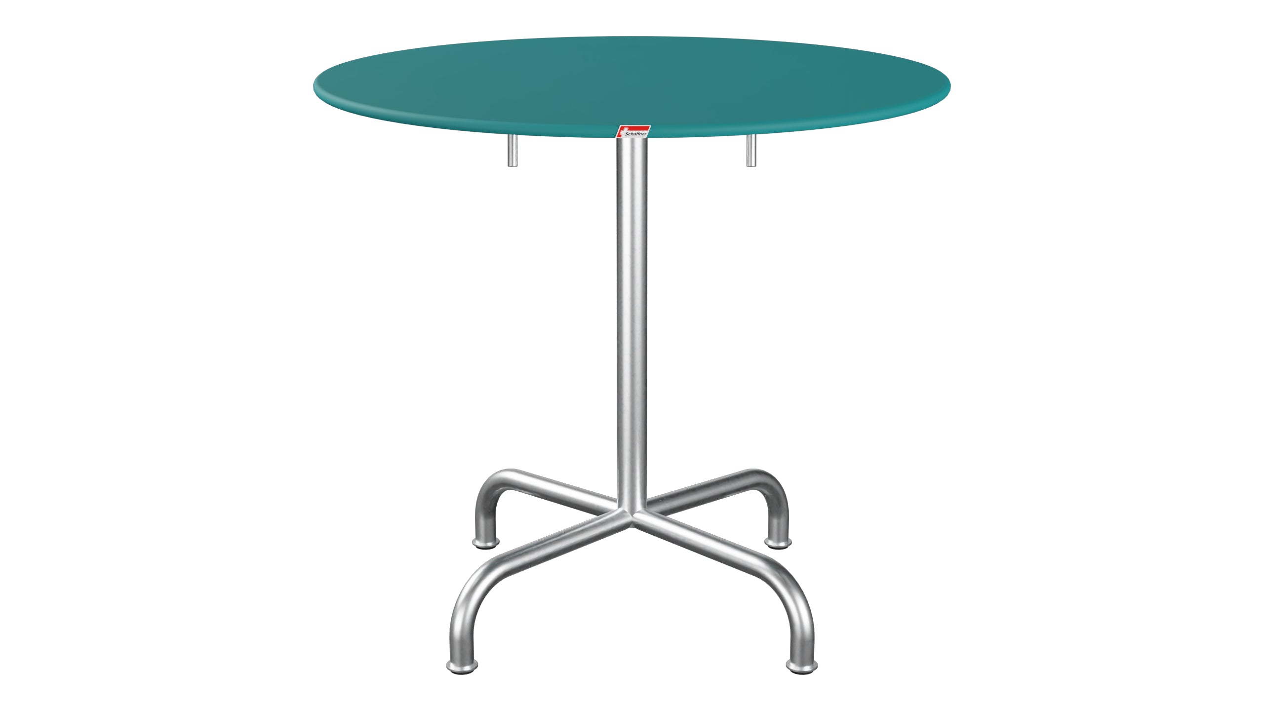Rigi Metall-Gartentisch ø80 klappbar in Kaliblau präsentiert im Onlineshop von KAQTU Design AG. Gartentisch ist von Schaffner