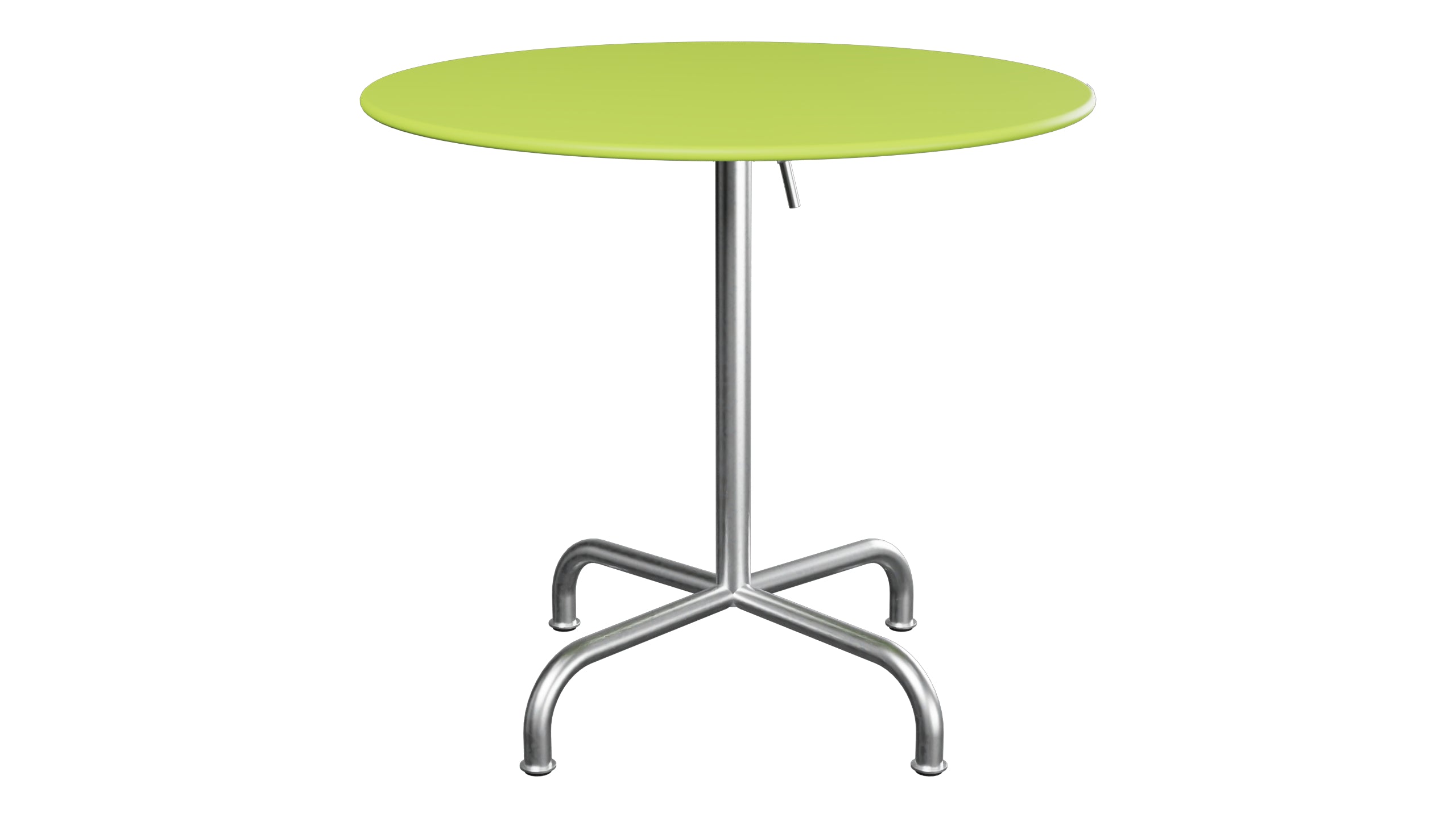Rigi Metall-Gartentisch ø80 klappbar in Hellgrün präsentiert im Onlineshop von KAQTU Design AG. Gartentisch ist von Schaffner