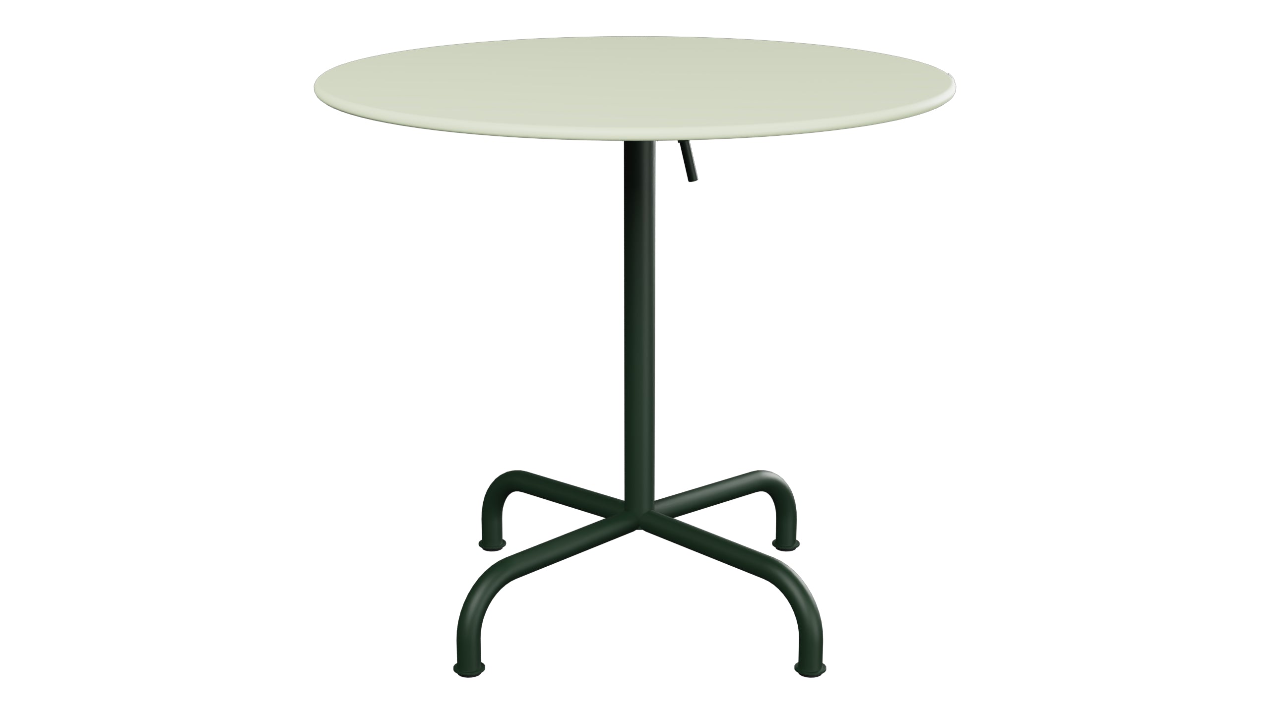 Rigi Metall-Gartentisch ø80 klappbar in Pastellgrün präsentiert im Onlineshop von KAQTU Design AG. Gartentisch ist von Schaffner