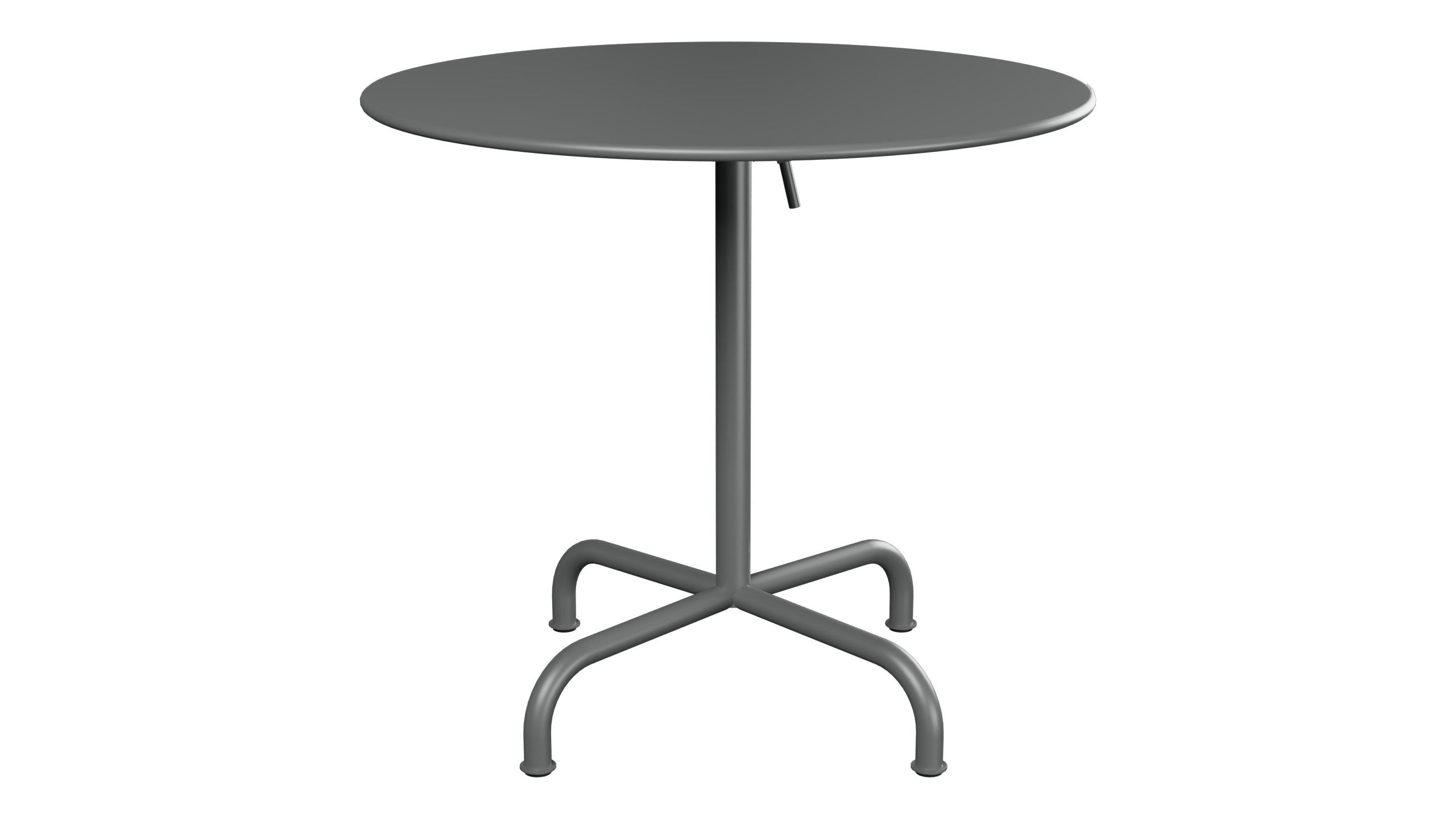 Rigi Metall-Gartentisch ø80 klappbar in Graphit präsentiert im Onlineshop von KAQTU Design AG. Gartentisch ist von Schaffner