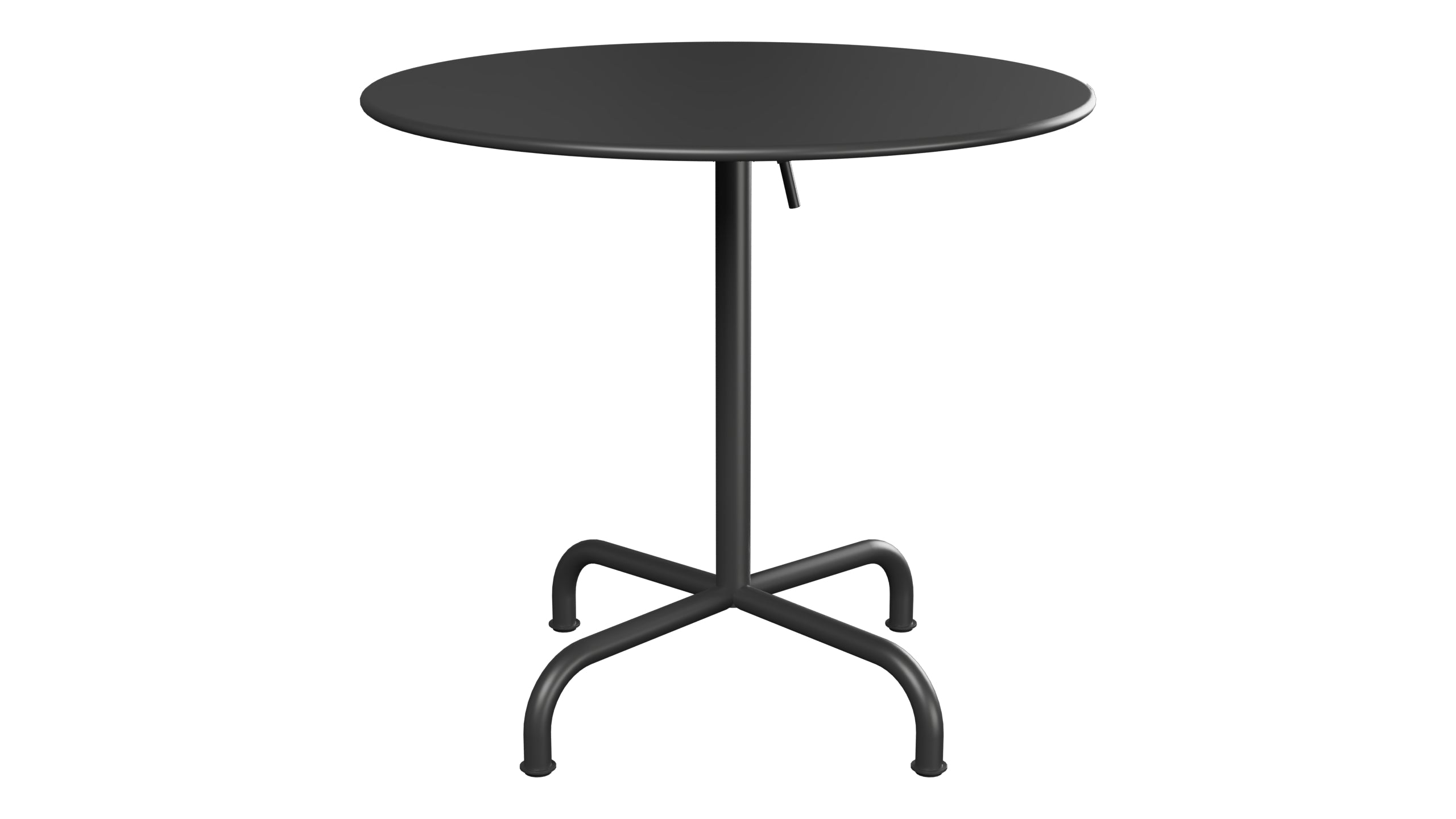 Rigi Metall-Gartentisch ø80 klappbar in Anthrazit präsentiert im Onlineshop von KAQTU Design AG. Gartentisch ist von Schaffner