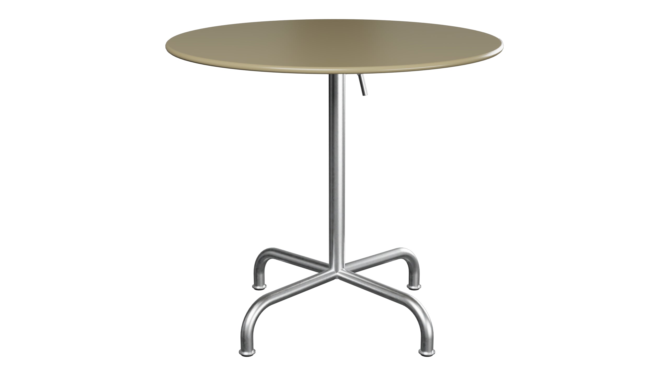 Rigi Metall-Gartentisch ø80 klappbar in Champagner präsentiert im Onlineshop von KAQTU Design AG. Gartentisch ist von Schaffner