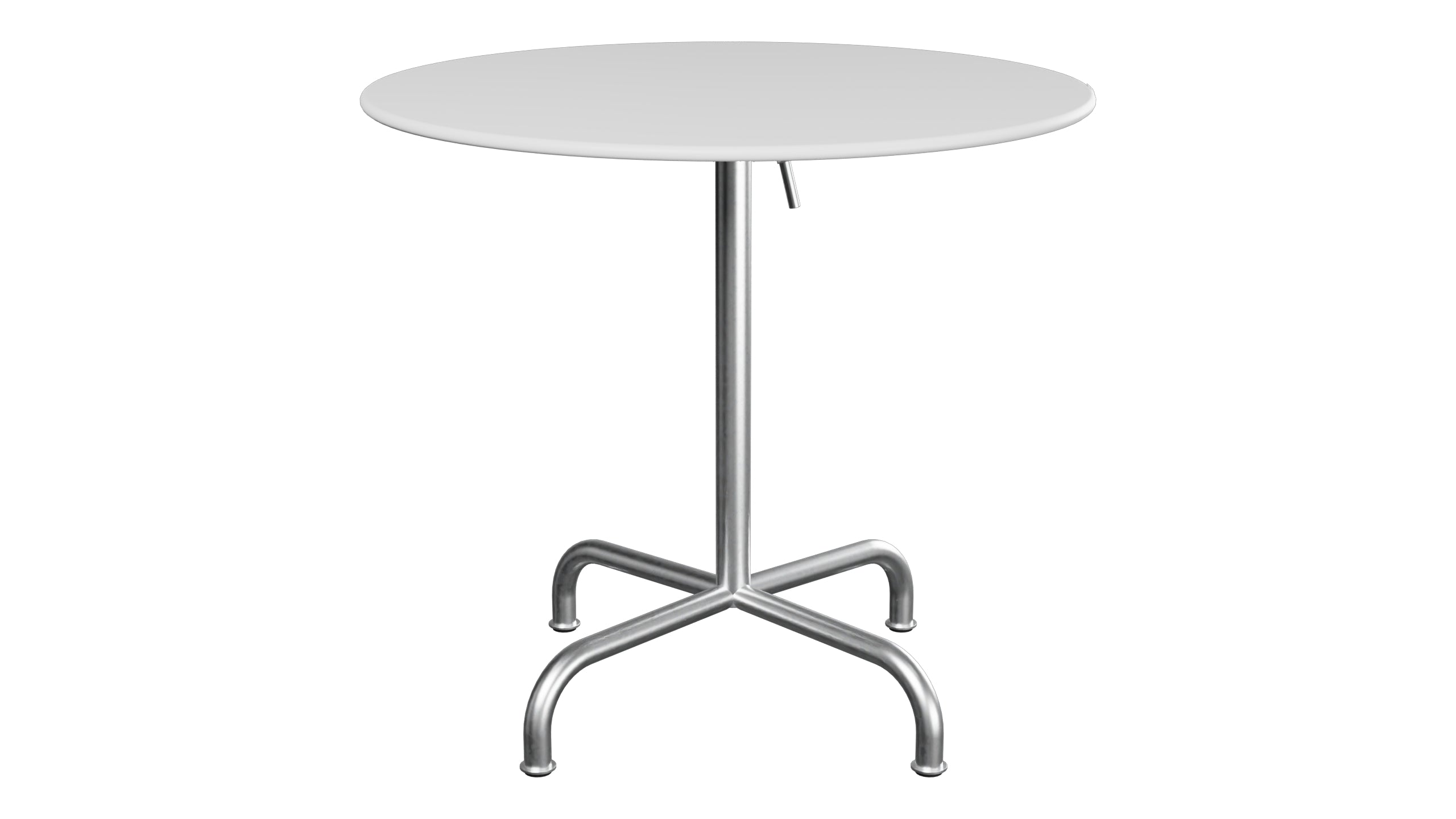 Rigi Metall-Gartentisch ø80 klappbar in Weiss präsentiert im Onlineshop von KAQTU Design AG. Gartentisch ist von Schaffner