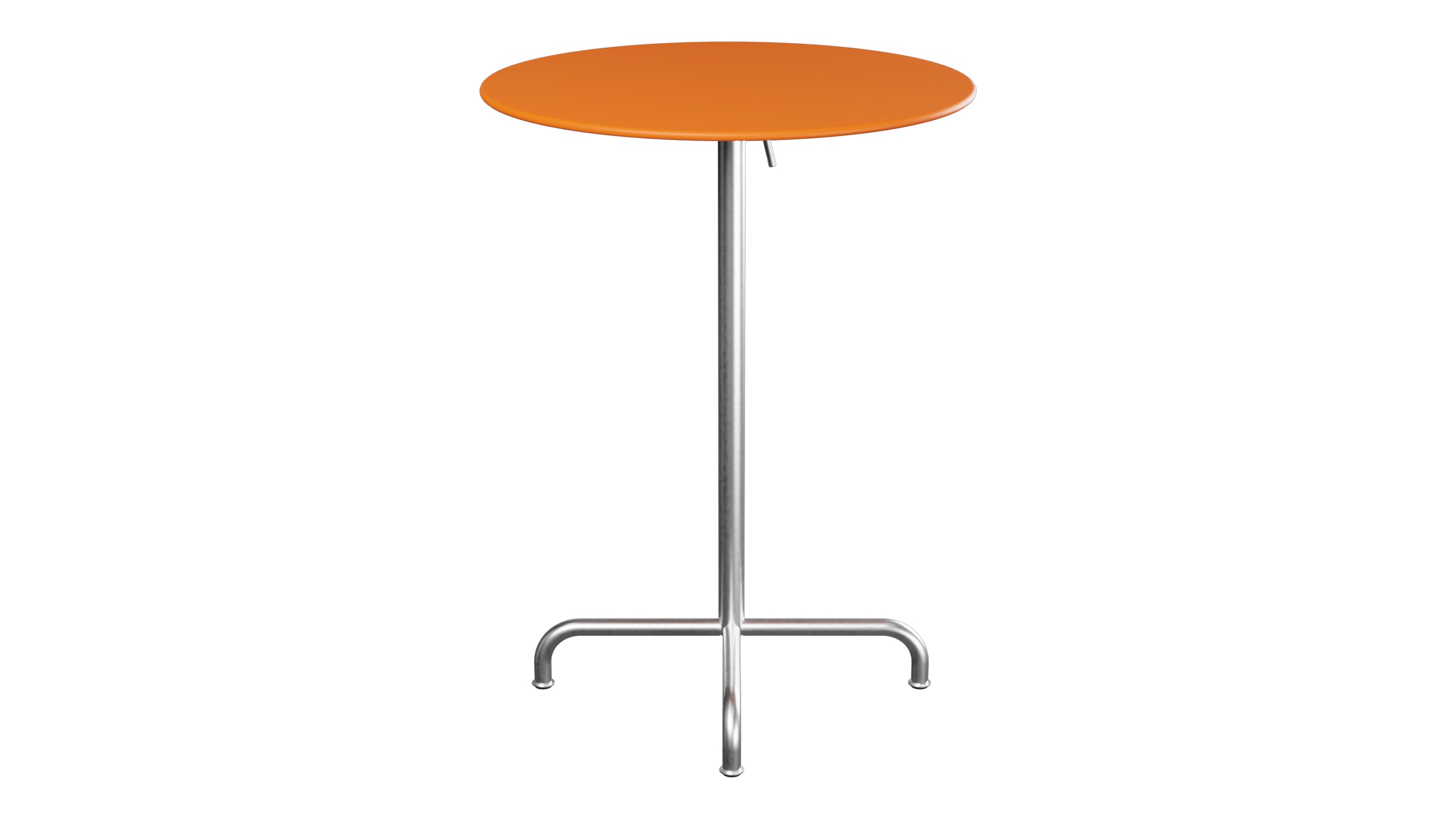 Rigi Metall-Stehtisch Outdoor ø80 / 110 klappbar  in Orange präsentiert im Onlineshop von KAQTU Design AG. Hochtisch Outdoor ist von Schaffner