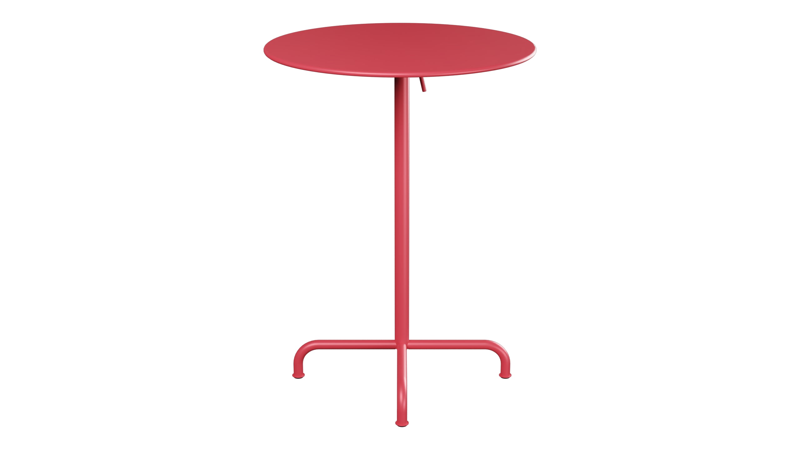 Rigi Metall-Stehtisch Outdoor ø80 / 110 klappbar  in Ahornrot präsentiert im Onlineshop von KAQTU Design AG. Hochtisch Outdoor ist von Schaffner