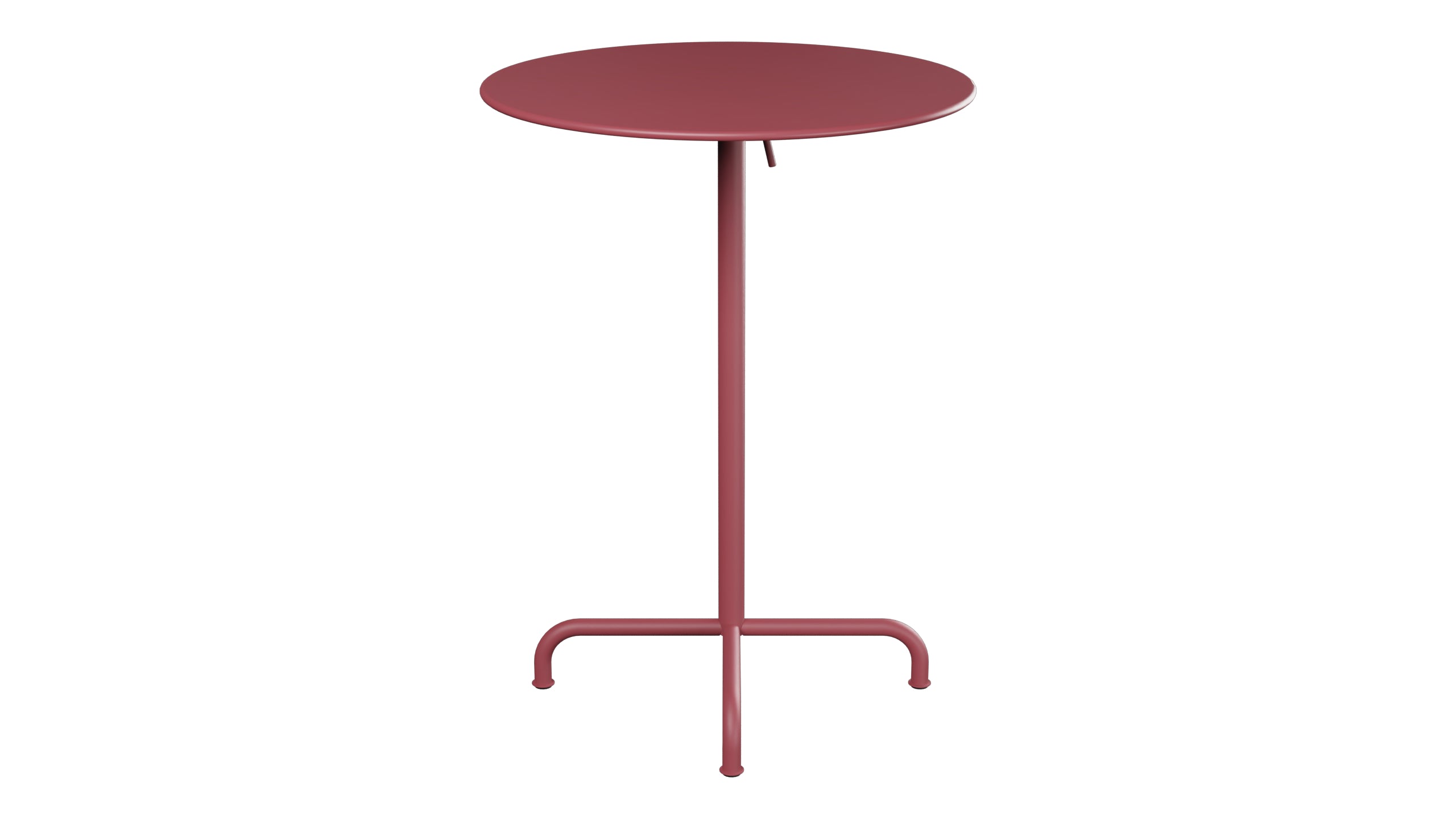 Rigi Metall-Stehtisch Outdoor ø80 / 110 klappbar  in Bordeaux präsentiert im Onlineshop von KAQTU Design AG. Hochtisch Outdoor ist von Schaffner