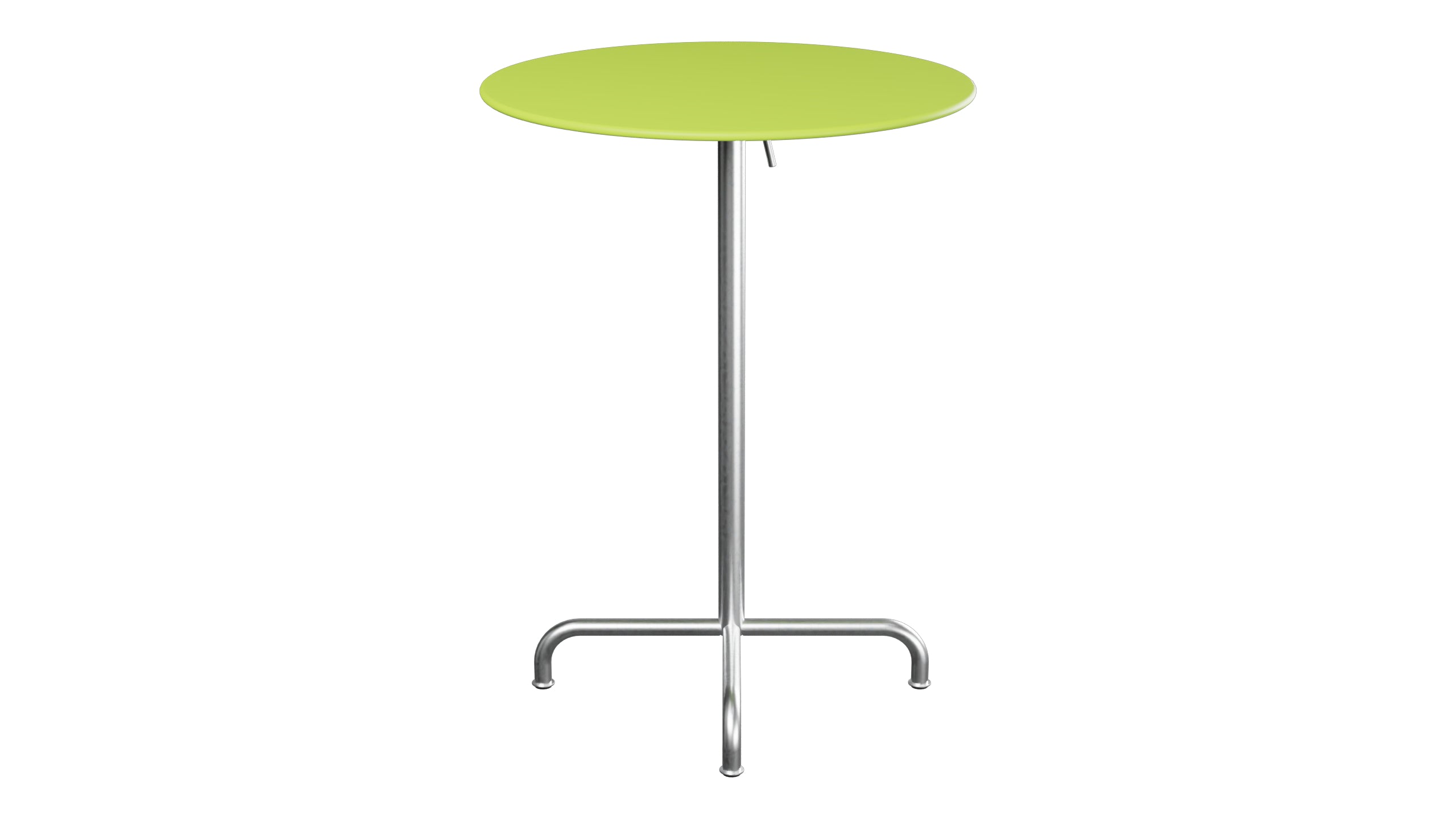 Rigi Metall-Stehtisch Outdoor ø80 / 110 klappbar  in Hellgrün präsentiert im Onlineshop von KAQTU Design AG. Hochtisch Outdoor ist von Schaffner