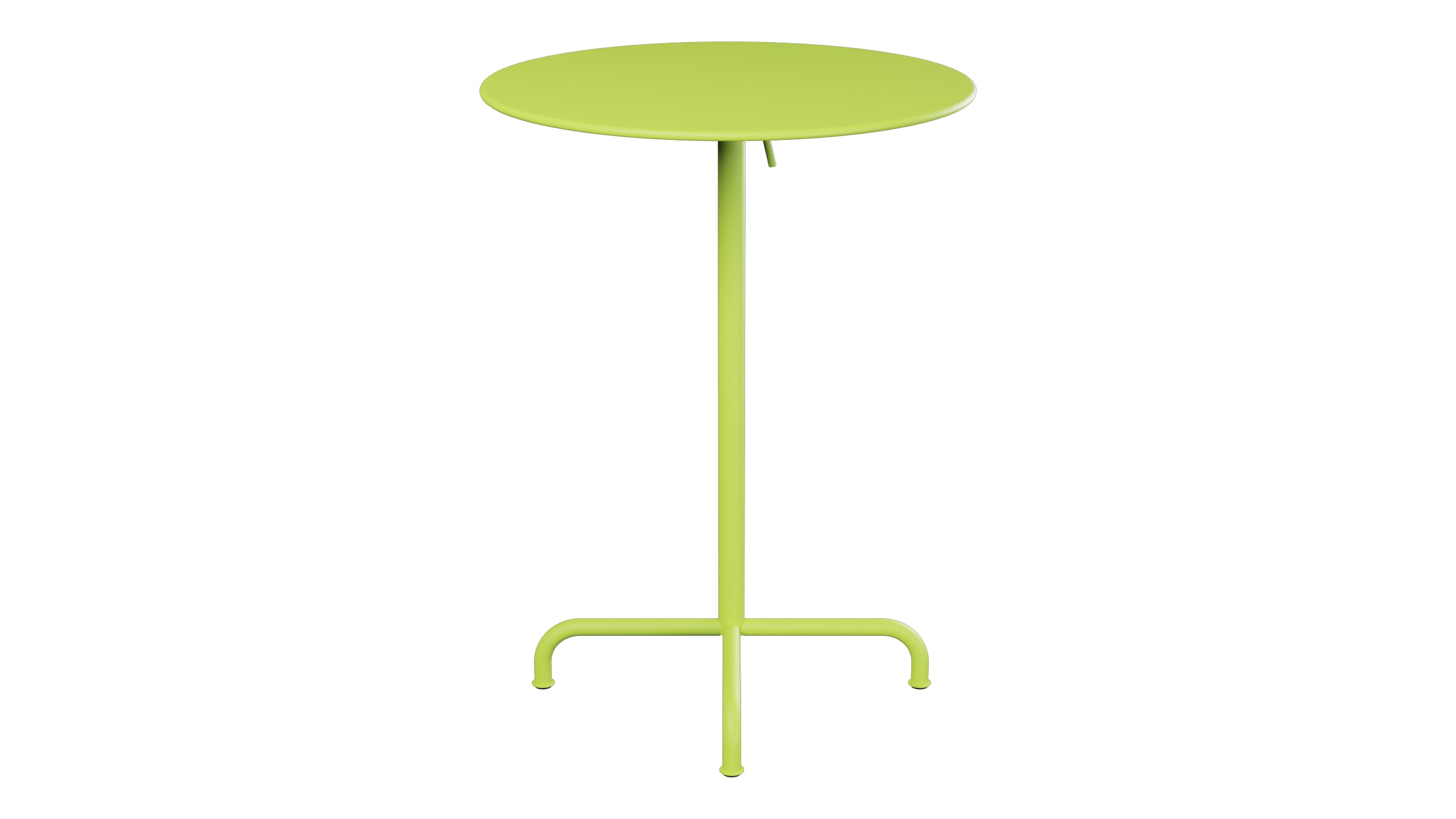 Rigi Metall-Stehtisch Outdoor ø80 / 110 klappbar  in Hellgrün präsentiert im Onlineshop von KAQTU Design AG. Hochtisch Outdoor ist von Schaffner