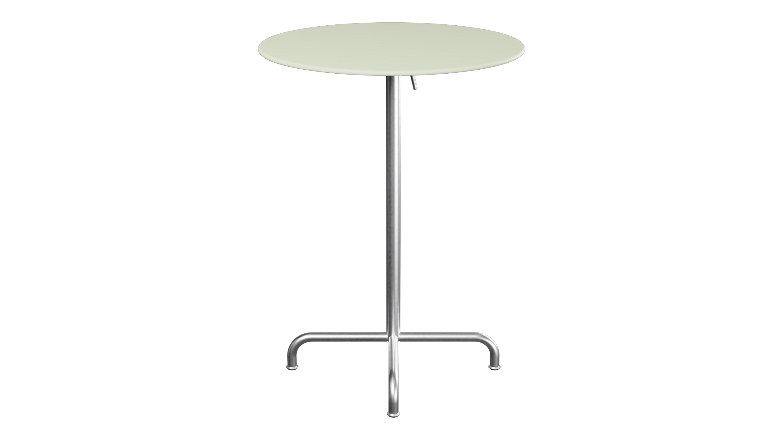 Rigi Metall-Stehtisch Outdoor ø80 / 110 klappbar  in Pastellgrün präsentiert im Onlineshop von KAQTU Design AG. Hochtisch Outdoor ist von Schaffner