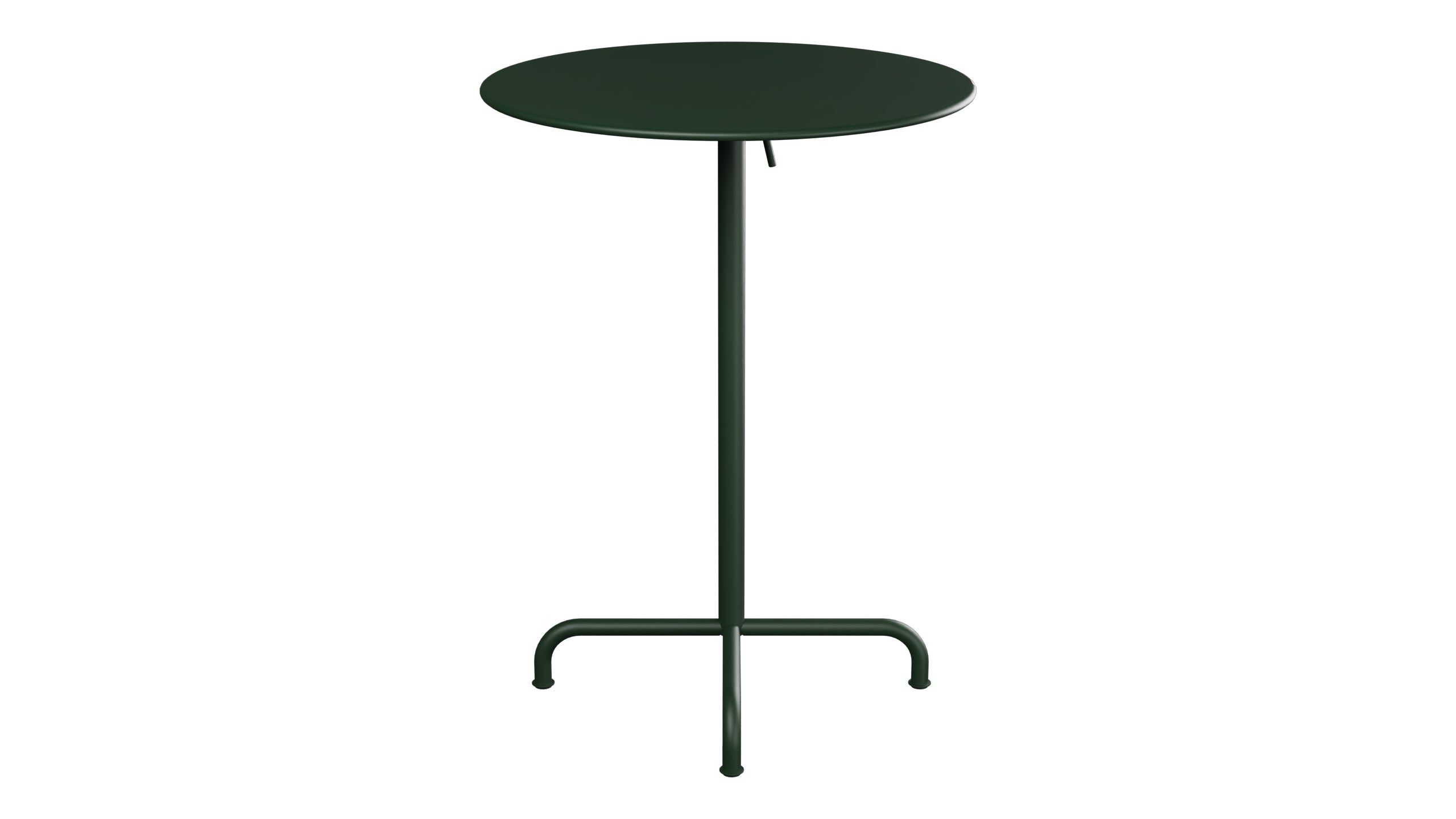 Rigi Metall-Stehtisch Outdoor ø80 / 110 klappbar  in Tannengrün präsentiert im Onlineshop von KAQTU Design AG. Hochtisch Outdoor ist von Schaffner
