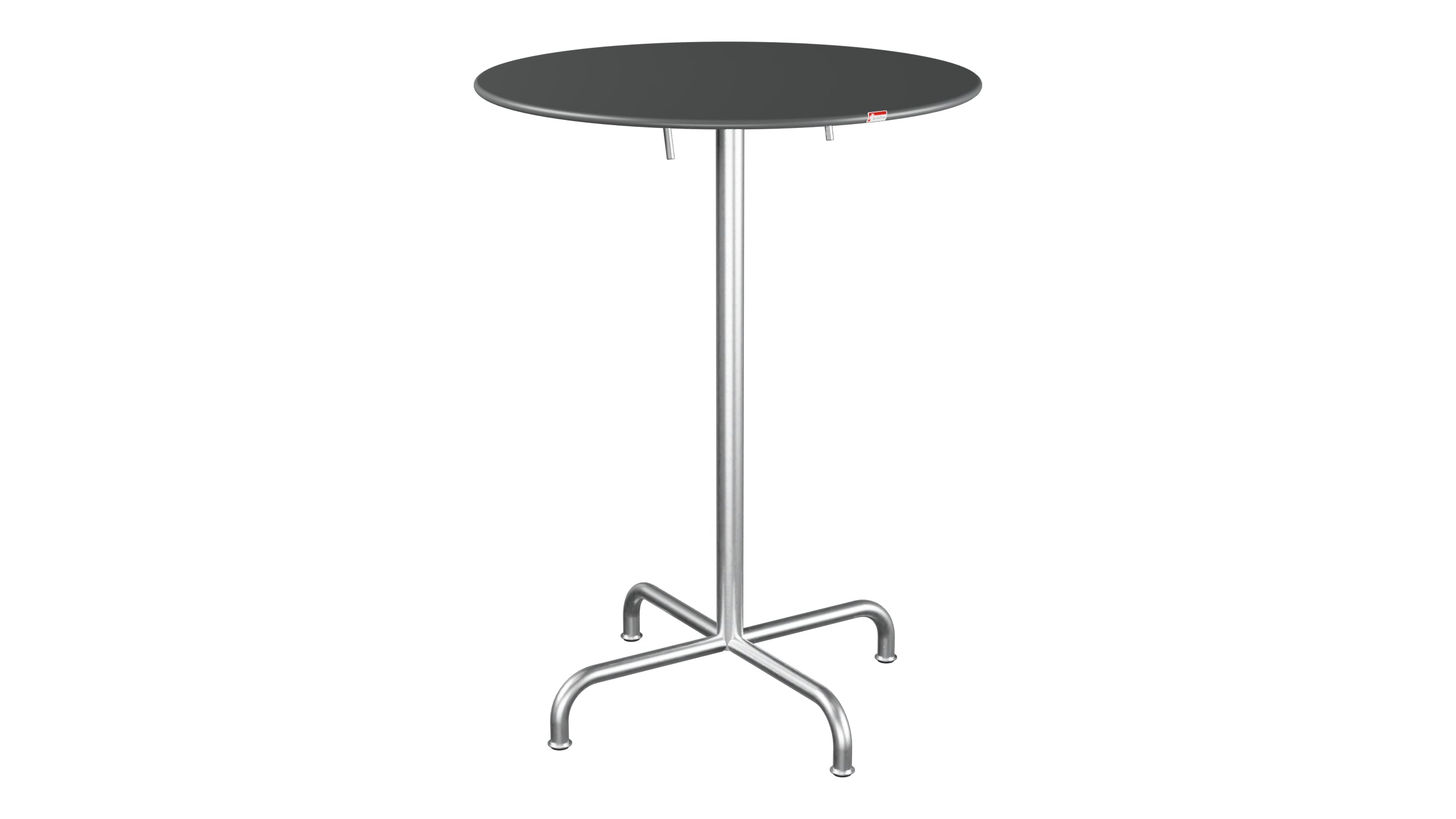 Rigi Metall-Stehtisch Outdoor ø80 / 110 klappbar  in Graphit präsentiert im Onlineshop von KAQTU Design AG. Hochtisch Outdoor ist von Schaffner