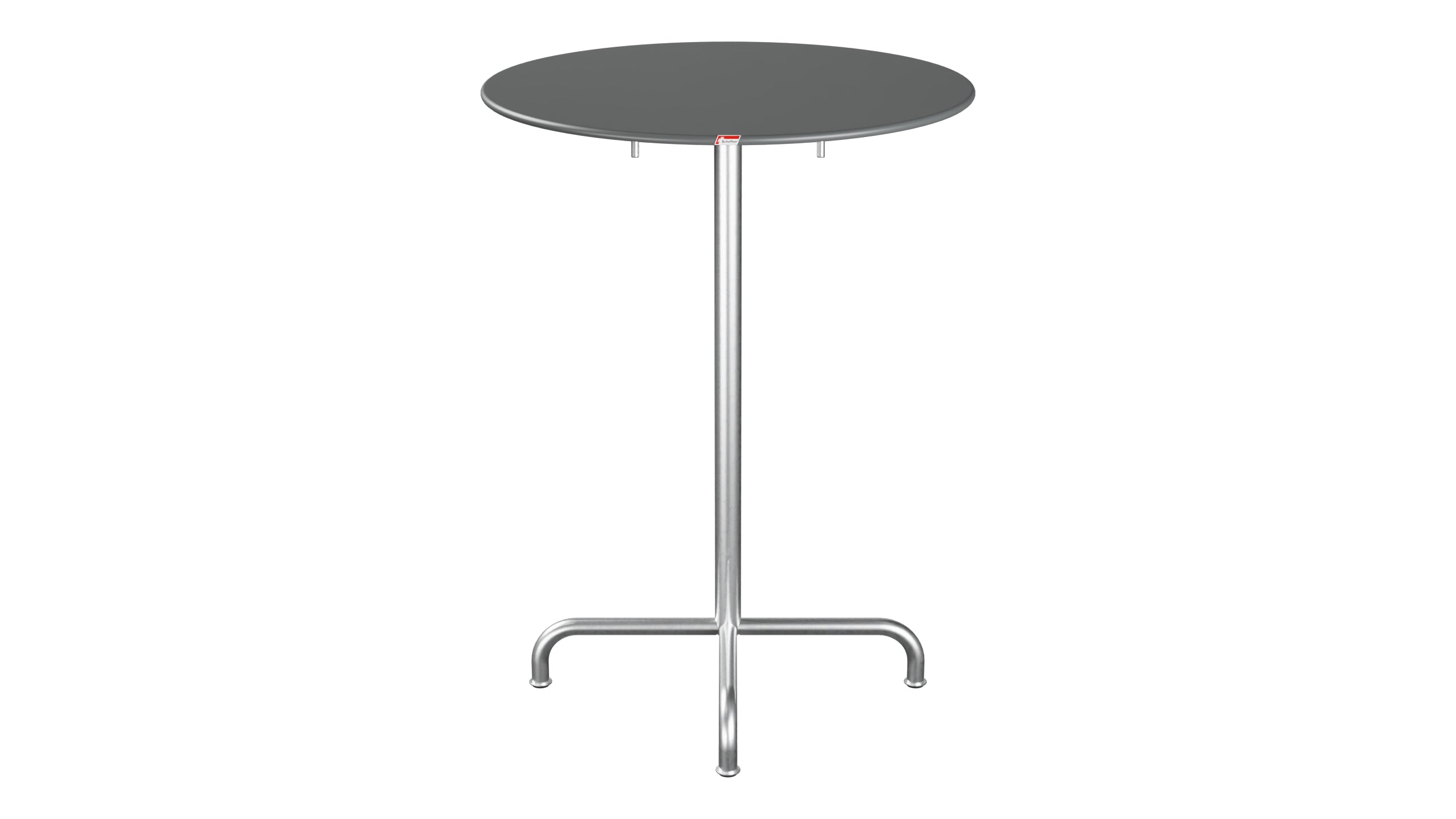 Rigi Metall-Stehtisch Outdoor ø80 / 110 klappbar  in Graphit präsentiert im Onlineshop von KAQTU Design AG. Hochtisch Outdoor ist von Schaffner