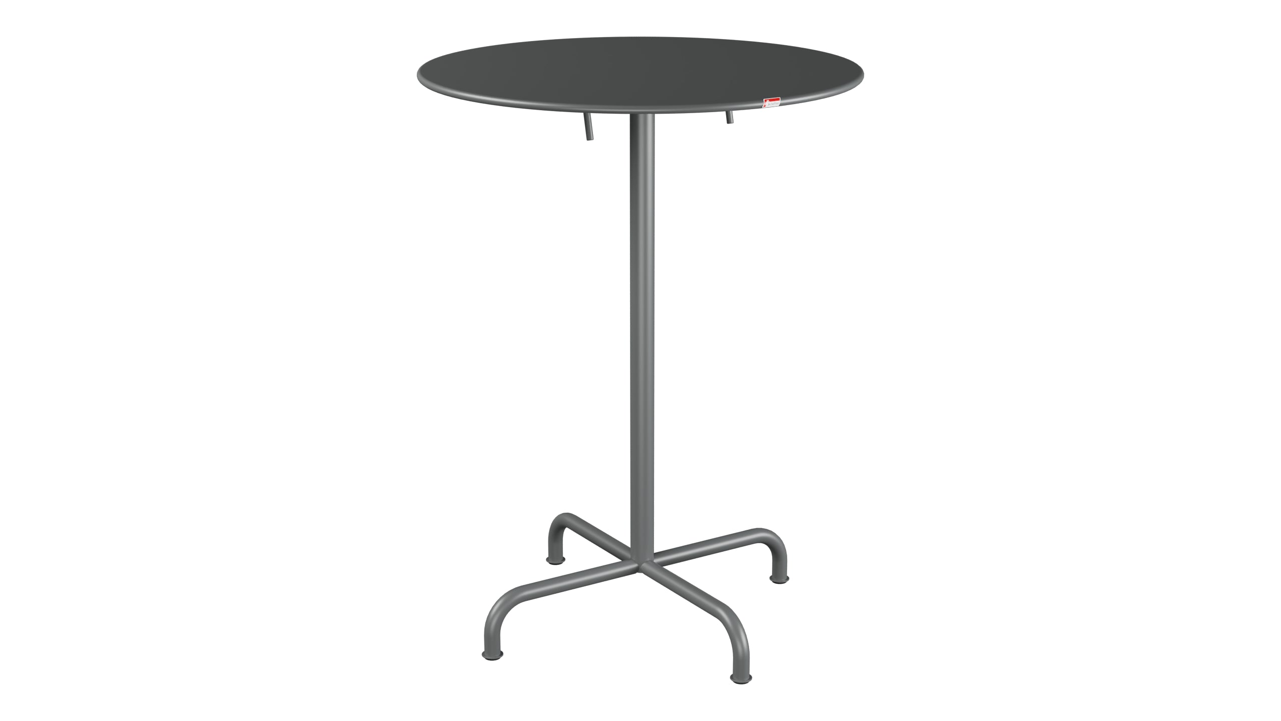 Rigi Metall-Stehtisch Outdoor ø80 / 110 klappbar  in Graphit präsentiert im Onlineshop von KAQTU Design AG. Hochtisch Outdoor ist von Schaffner