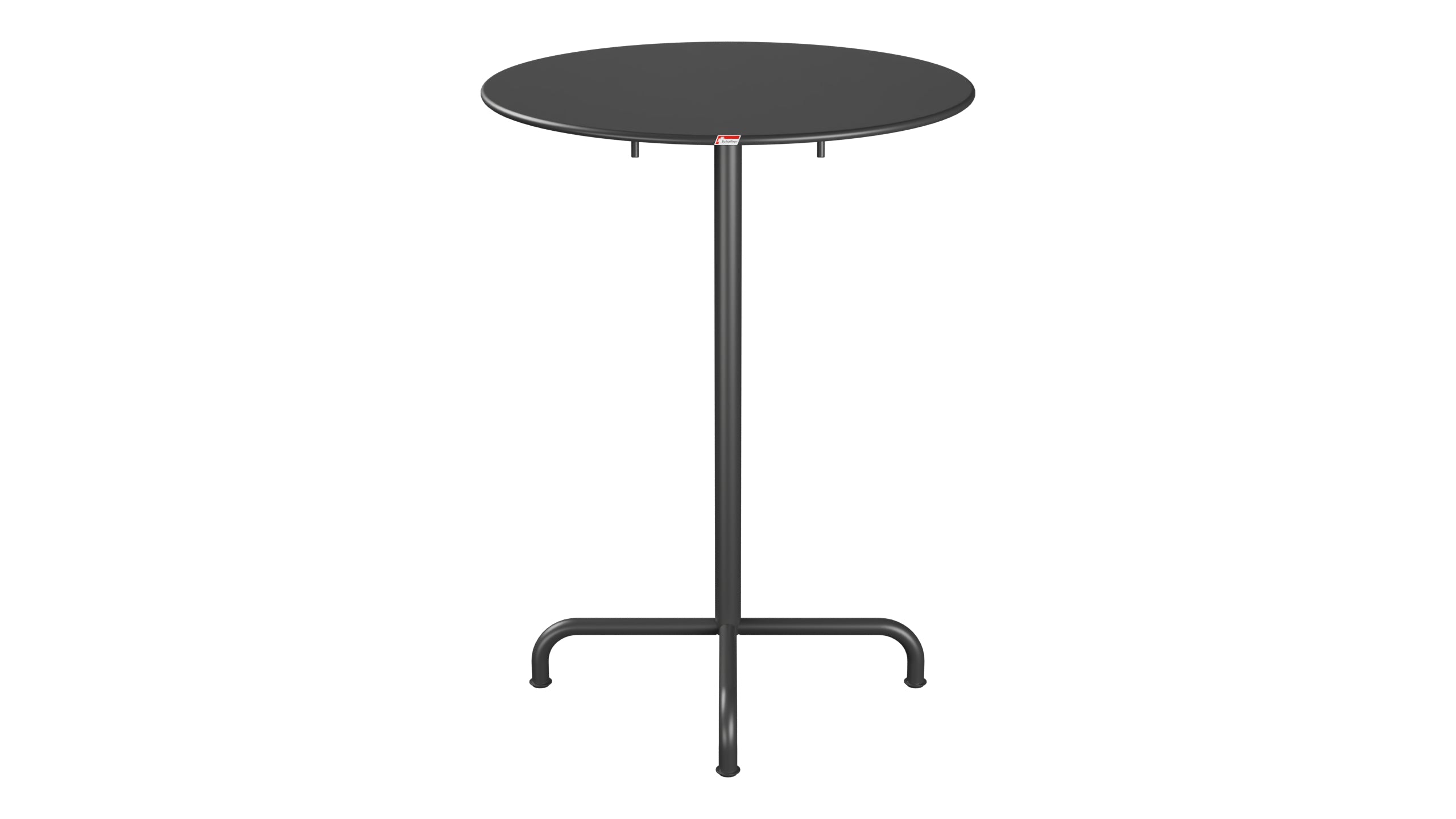 Rigi Metall-Stehtisch Outdoor ø80 / 110 klappbar  in Anthrazit präsentiert im Onlineshop von KAQTU Design AG. Hochtisch Outdoor ist von Schaffner