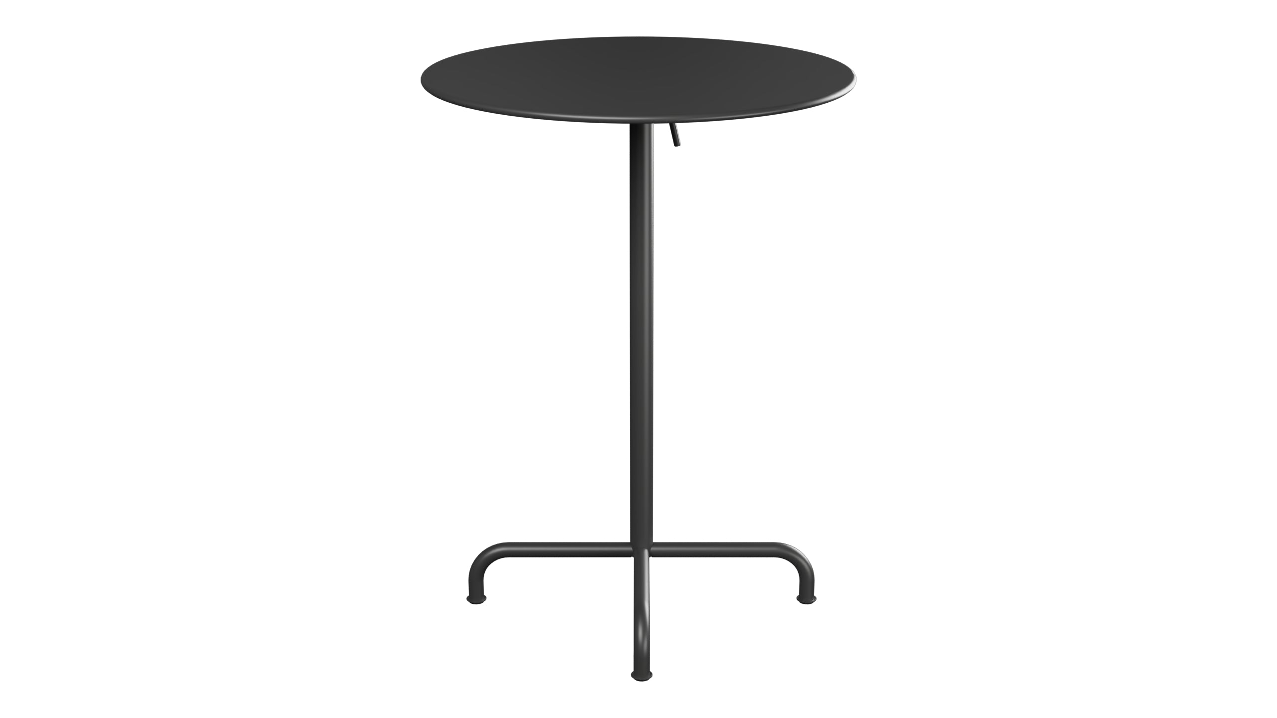 Rigi Metall-Stehtisch Outdoor ø80 / 110 klappbar  in Anthrazit präsentiert im Onlineshop von KAQTU Design AG. Hochtisch Outdoor ist von Schaffner